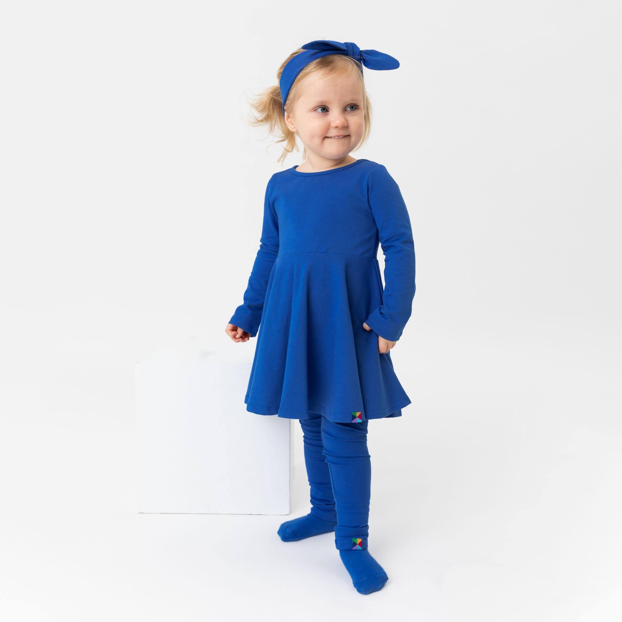 Blue fleece-lined leggings Baby