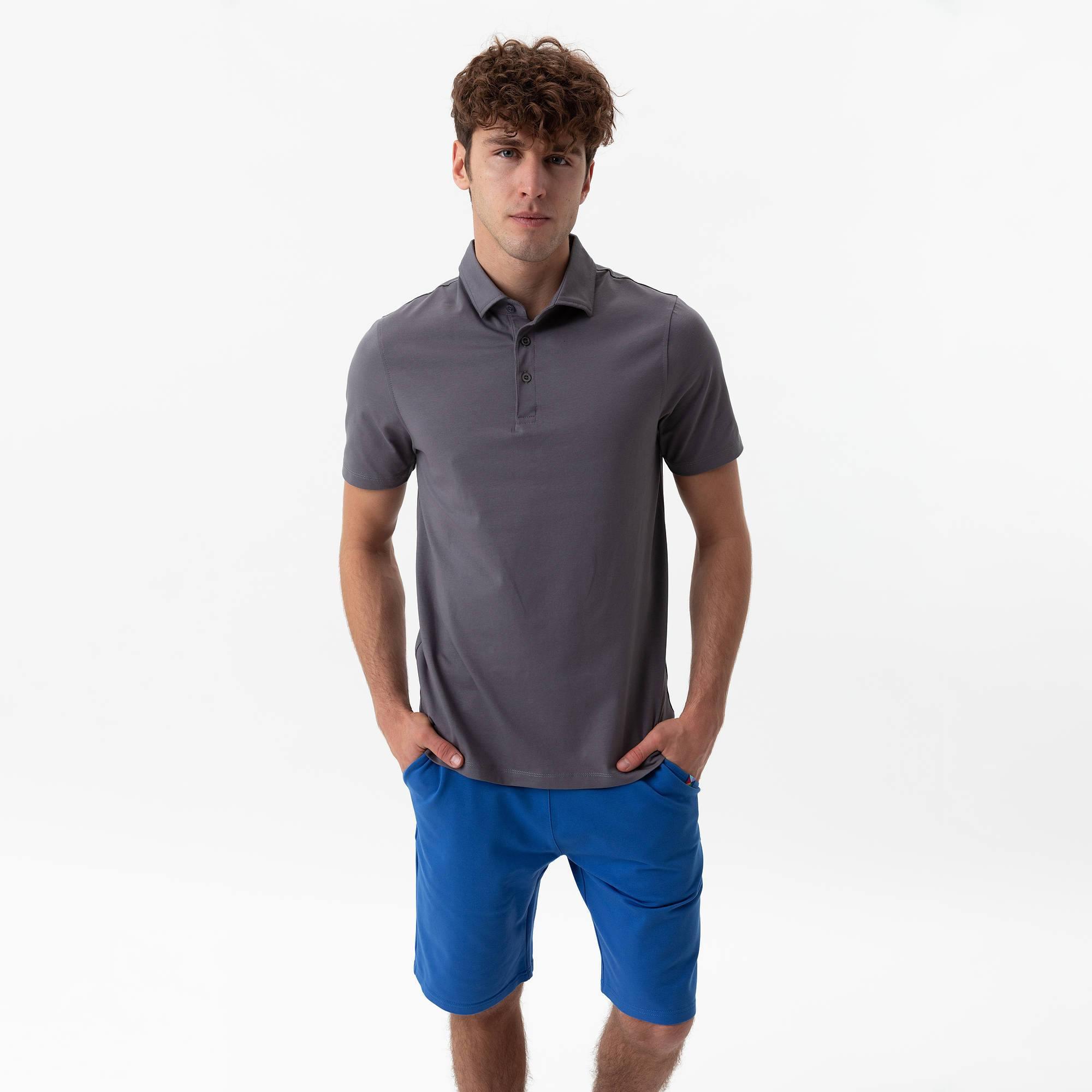 Graphite polo shirt Men