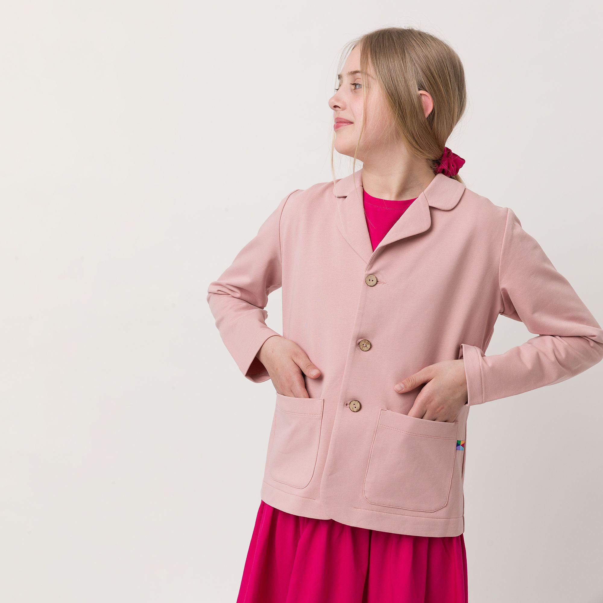 Pastel pink blazer jacket Junior