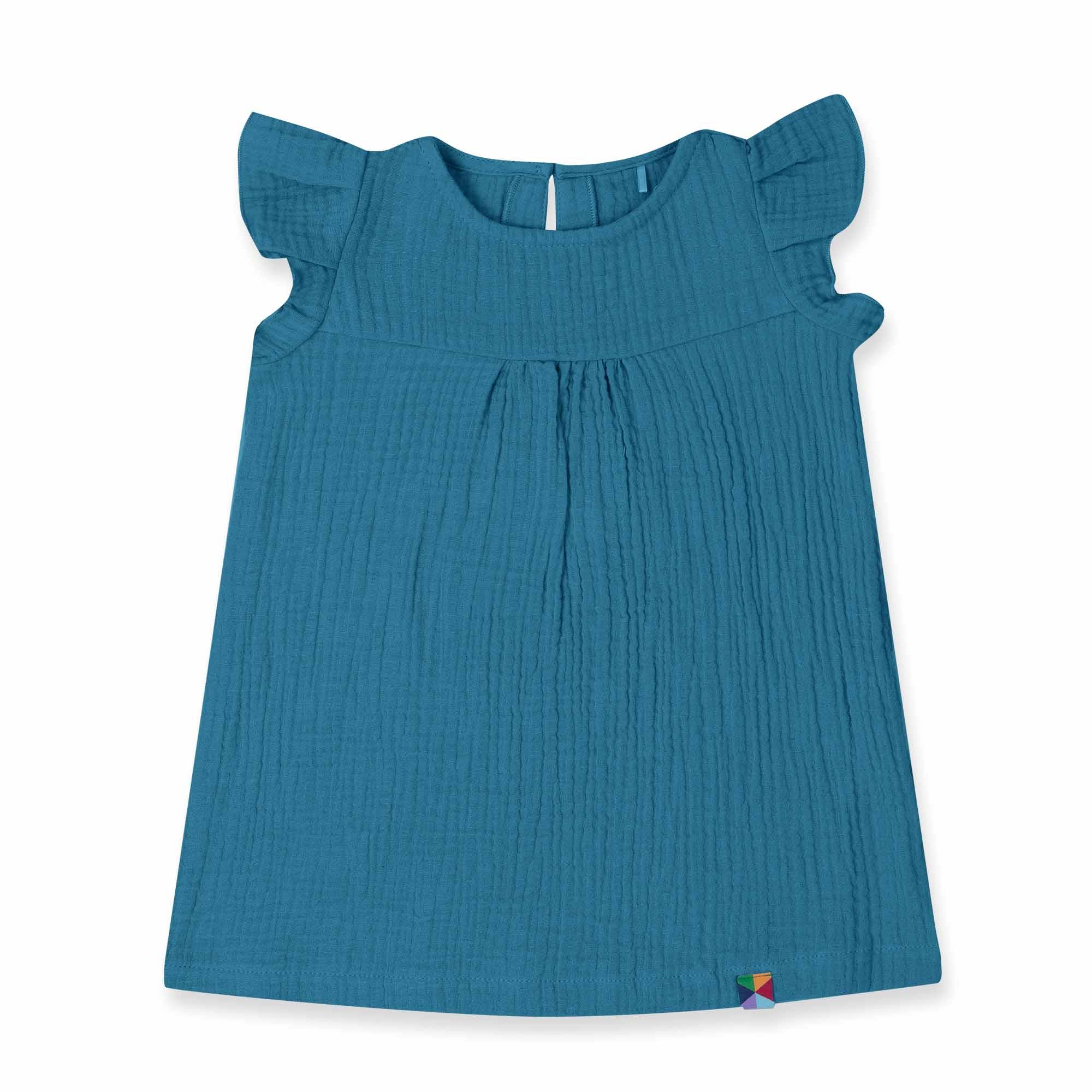 Blue muslin dress Baby