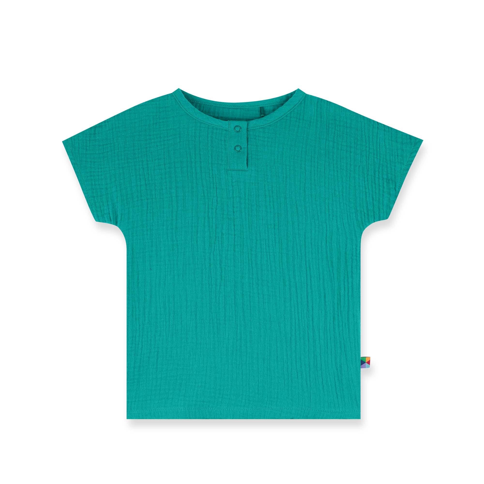 Turquoise muslin shirt Baby