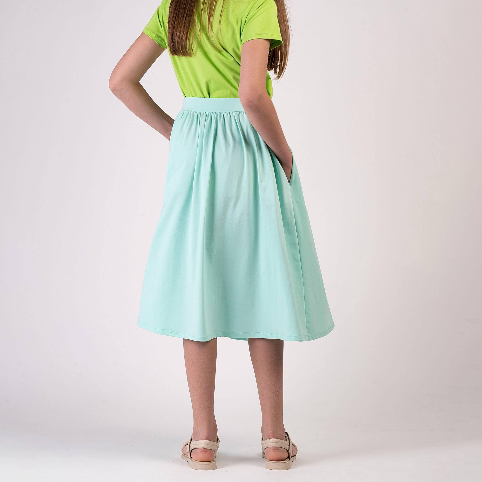 Mint midi skirt with pockets Junior