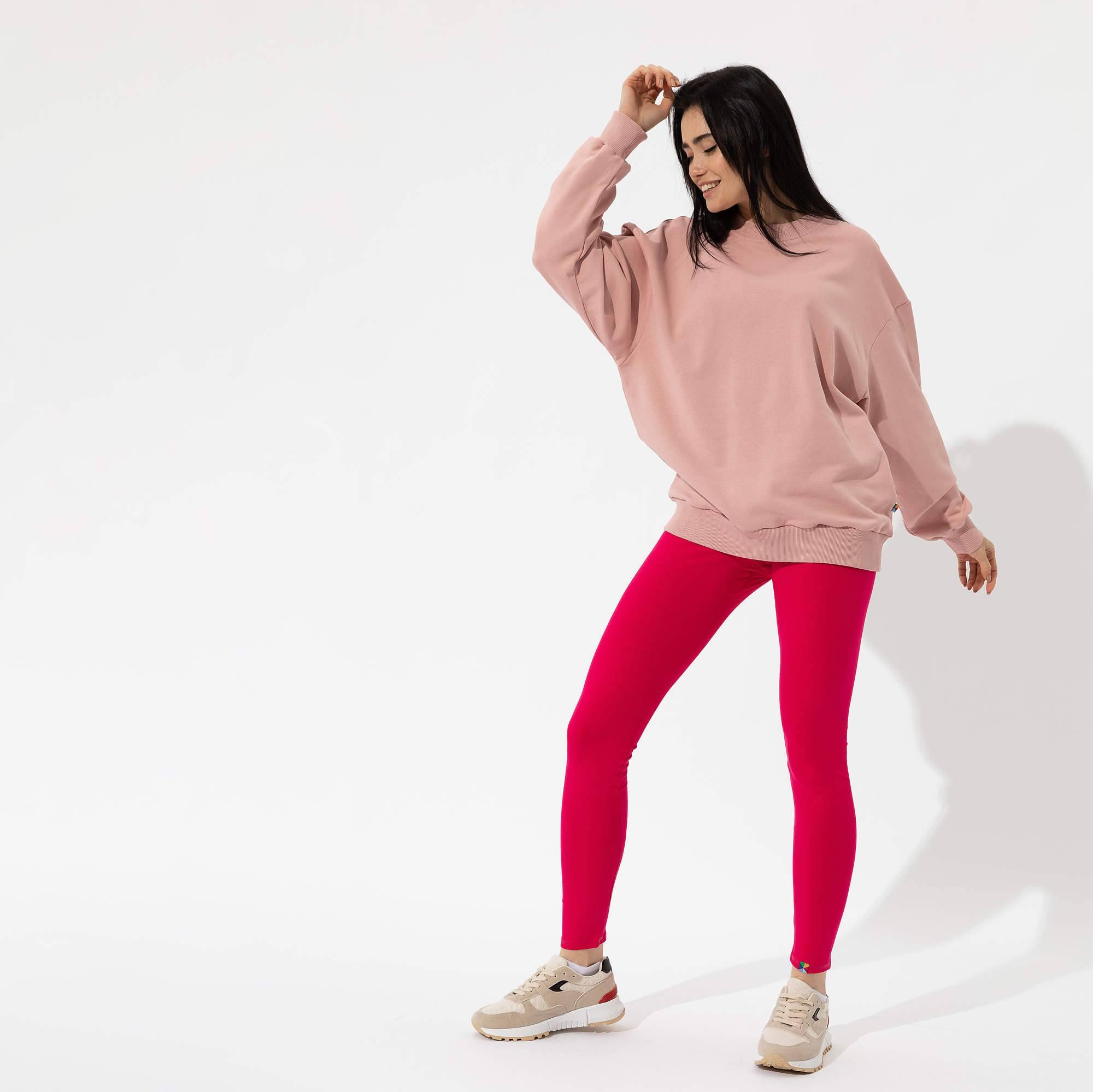 Pastel pink pullover sweatshirt Women