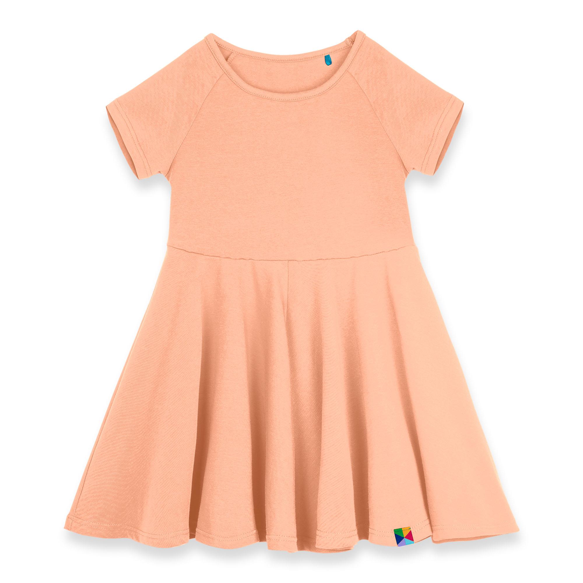 Apricot short sleeve dress