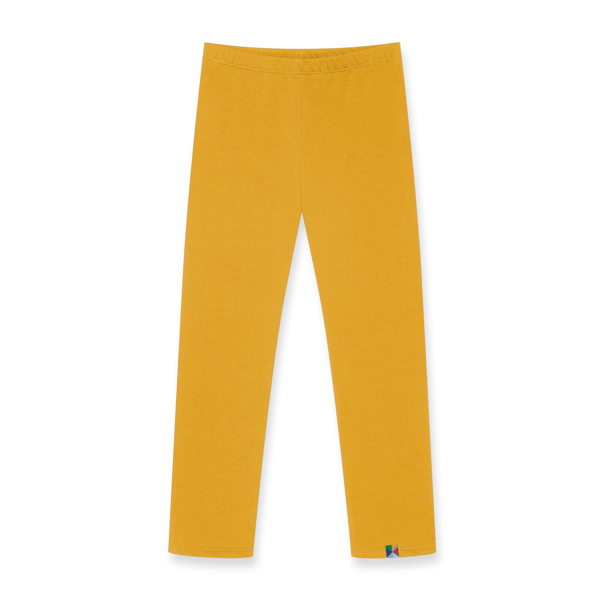 Mustard fleece-lined leggings