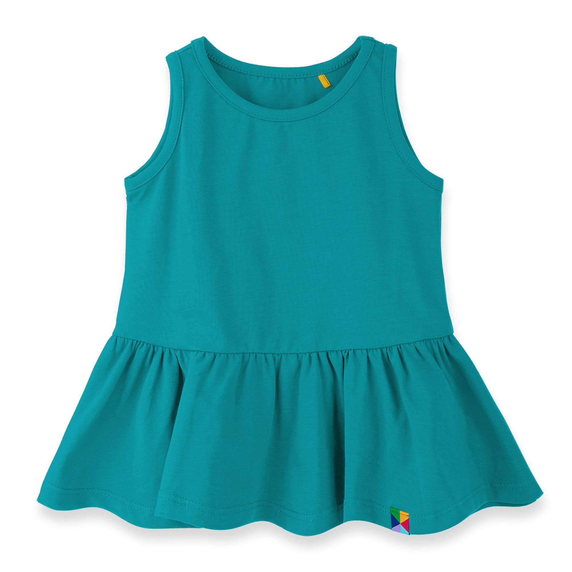 Turquoise sleeveless dress