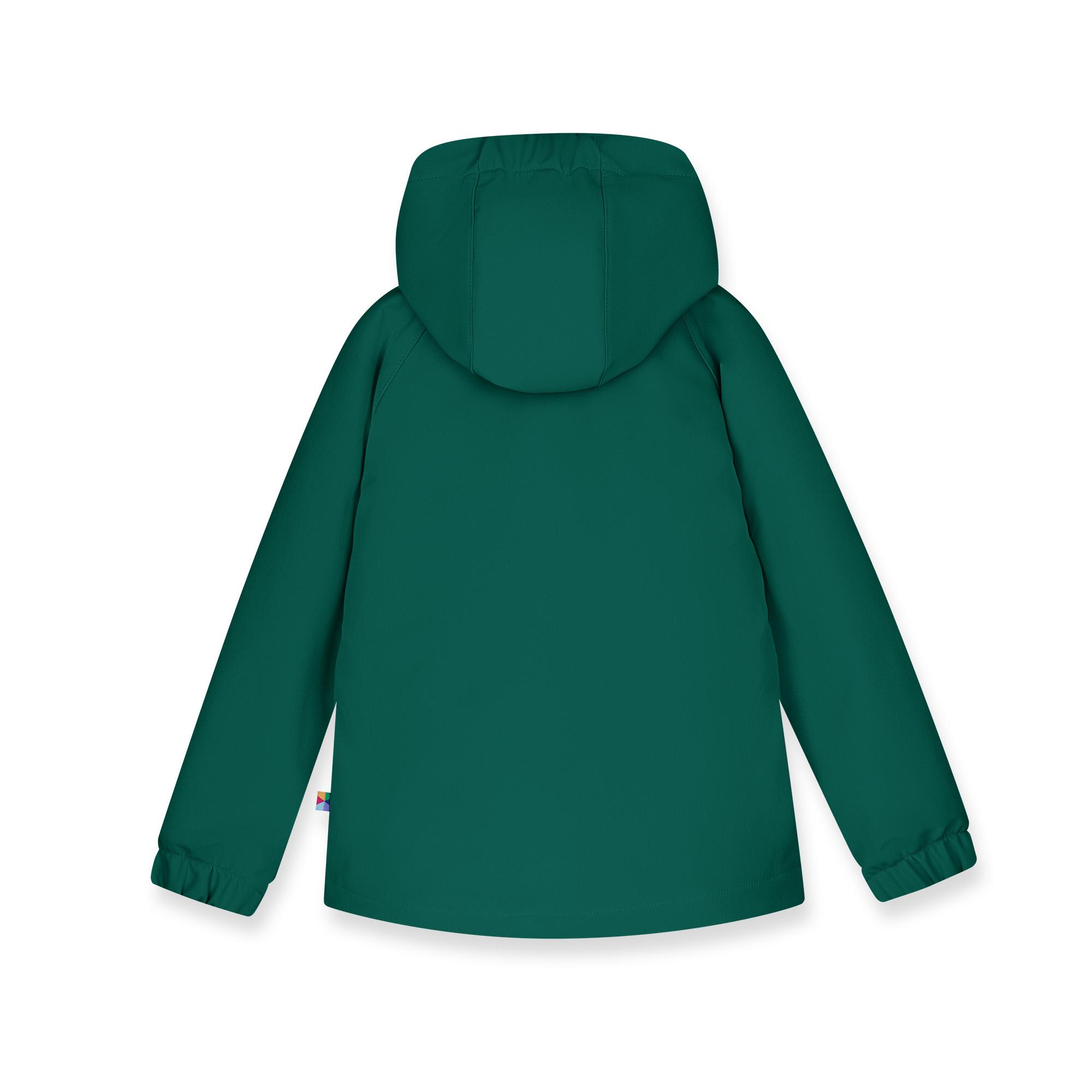 Bottle-green softshell jacket Baby