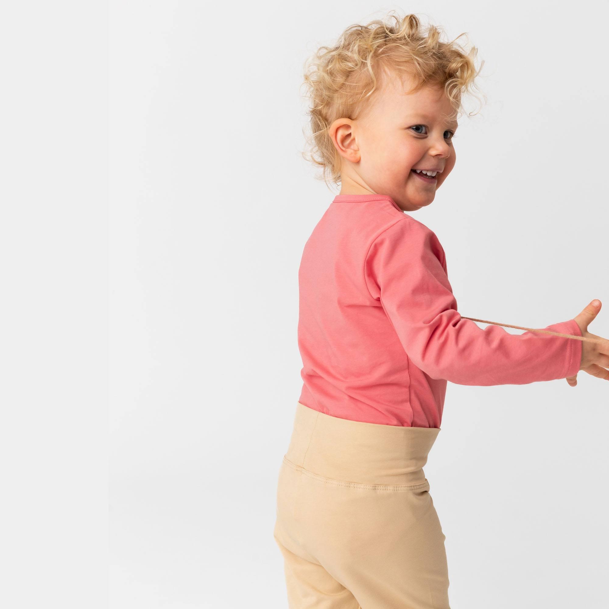 Coral long sleeve bodysuit