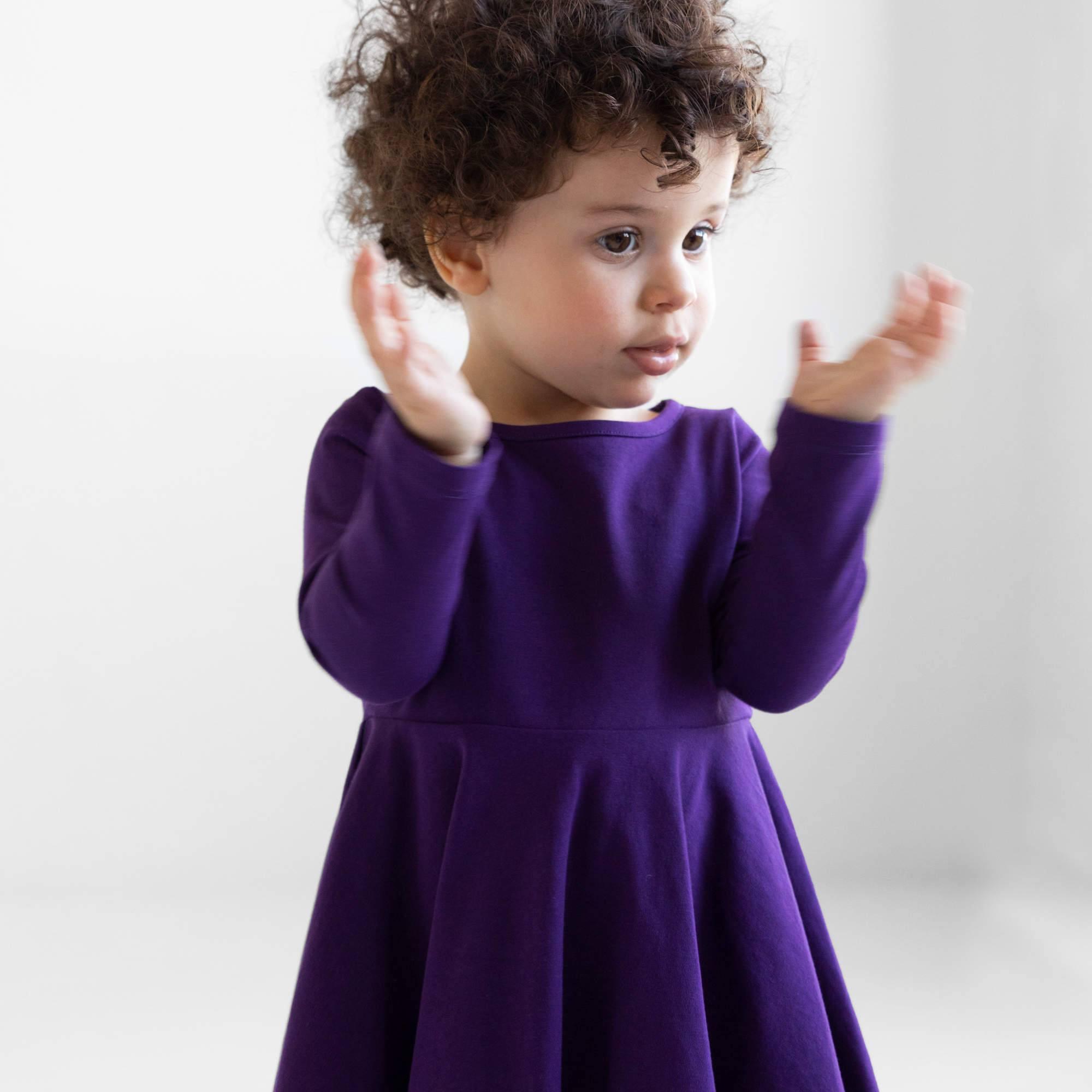 Violet long sleeve dress Baby