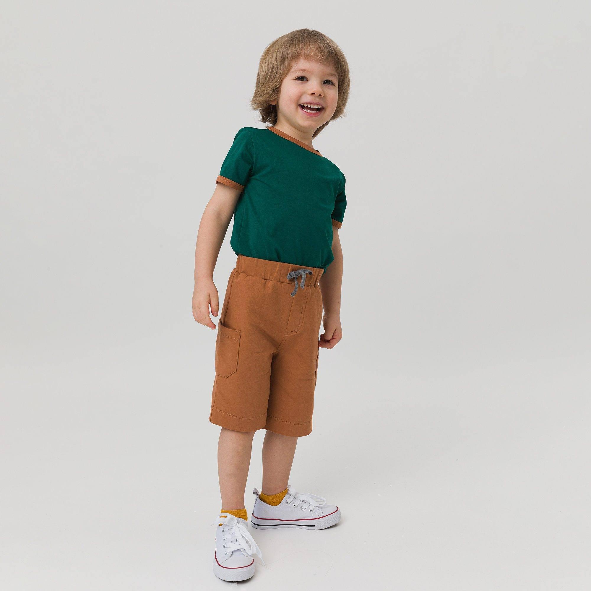 Caramel cargo shorts