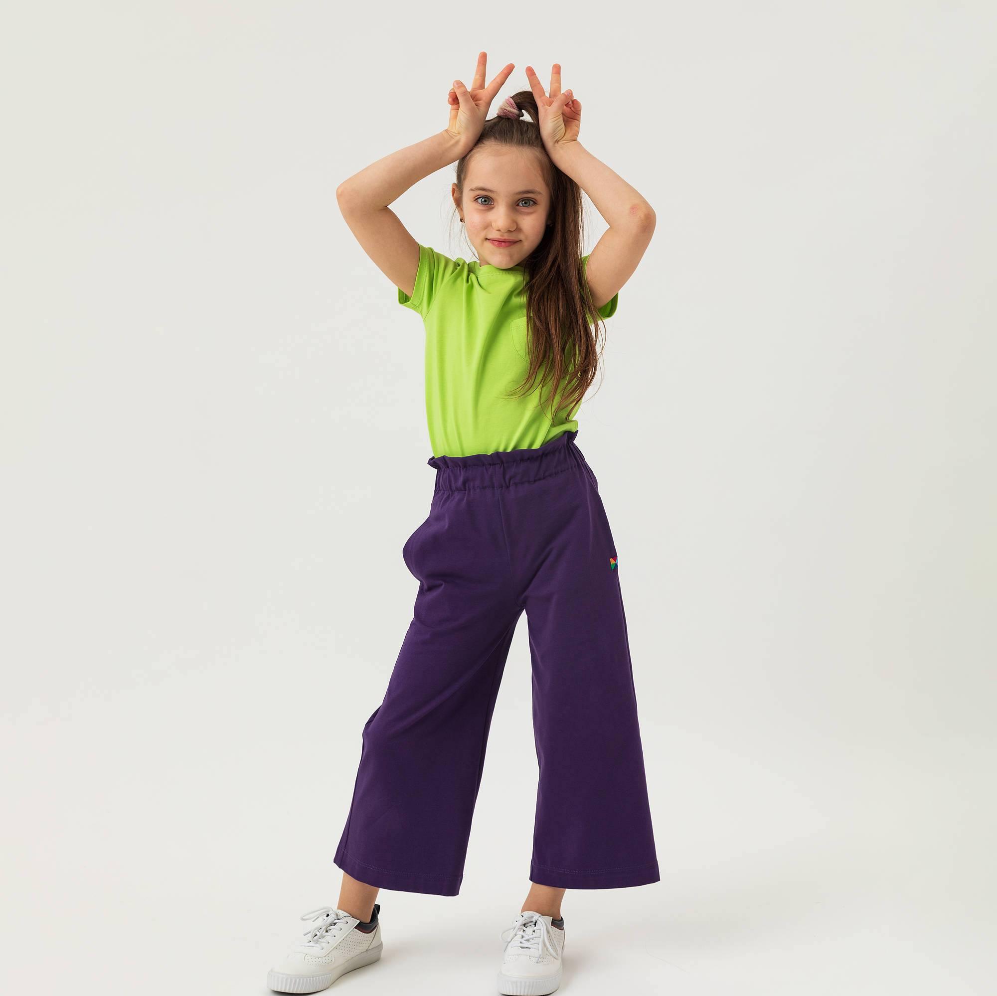 Violet culotte trousers