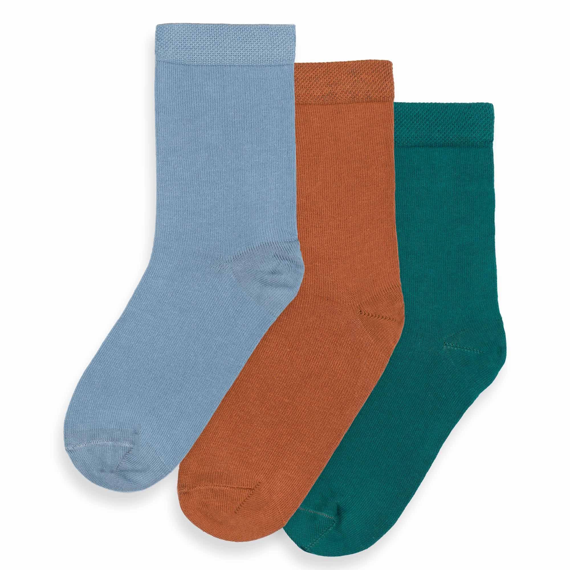 Sky blue 3-pack socks set kids