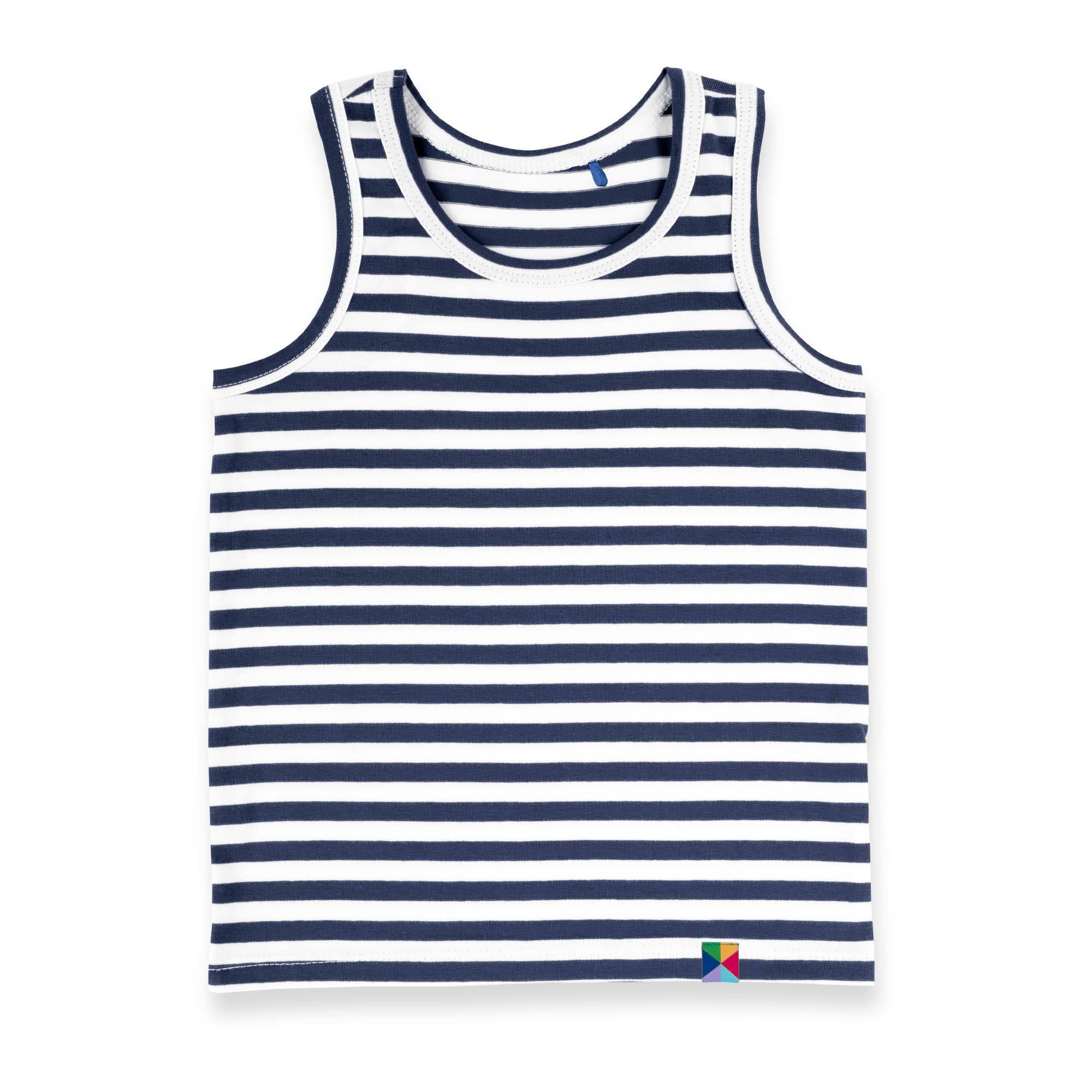 Navy blue stripes tank top