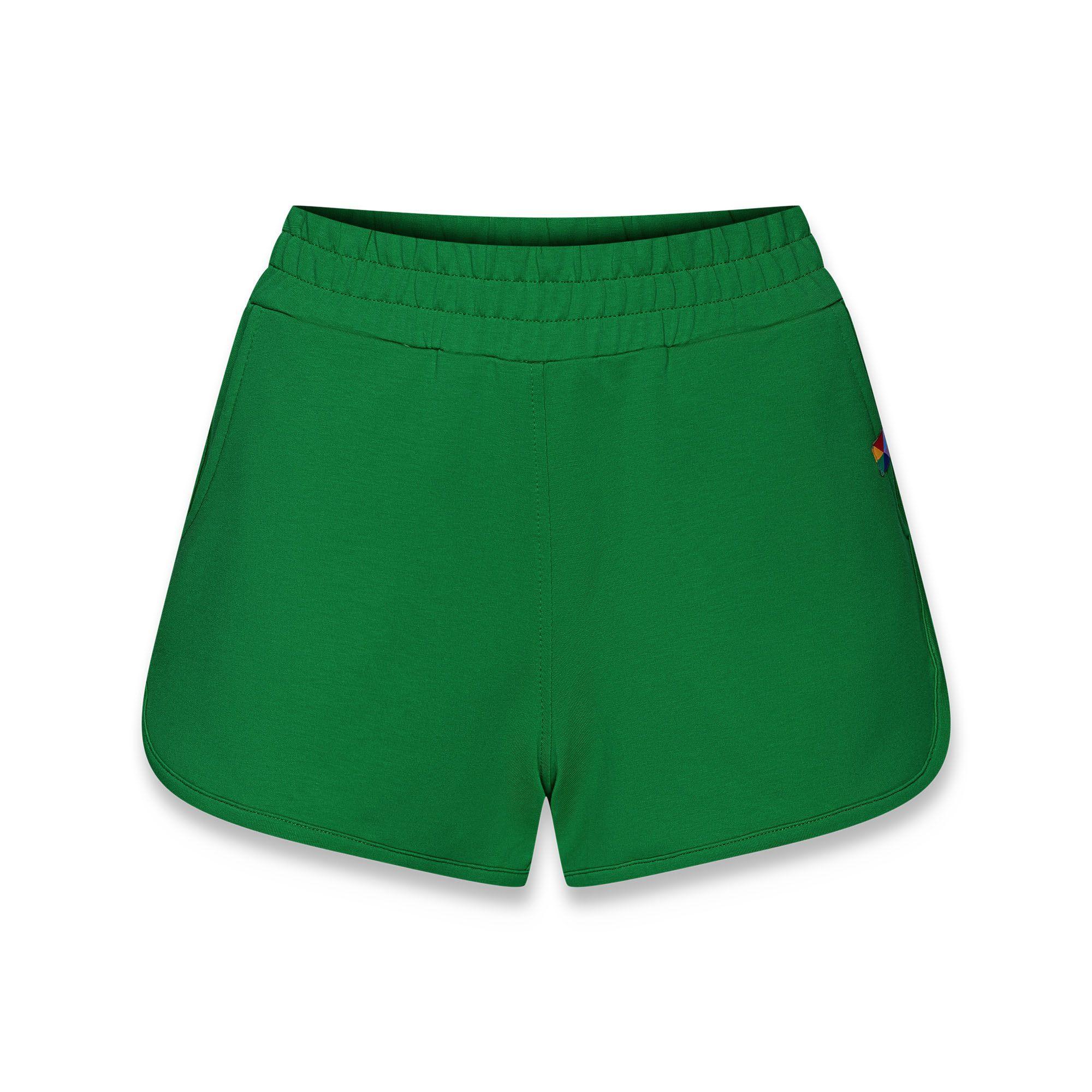 Green shorts Women