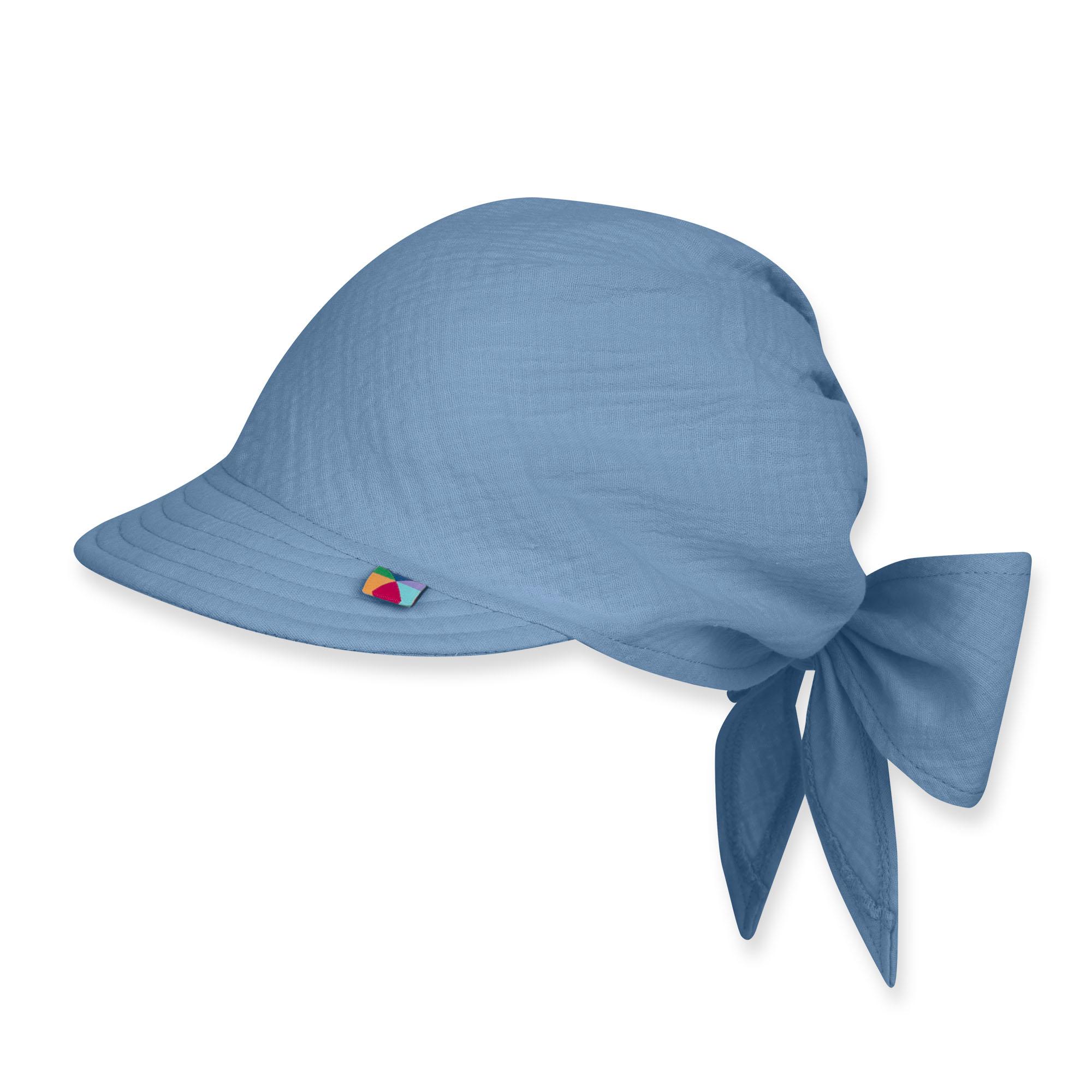 Sky blue muslin bandana hat