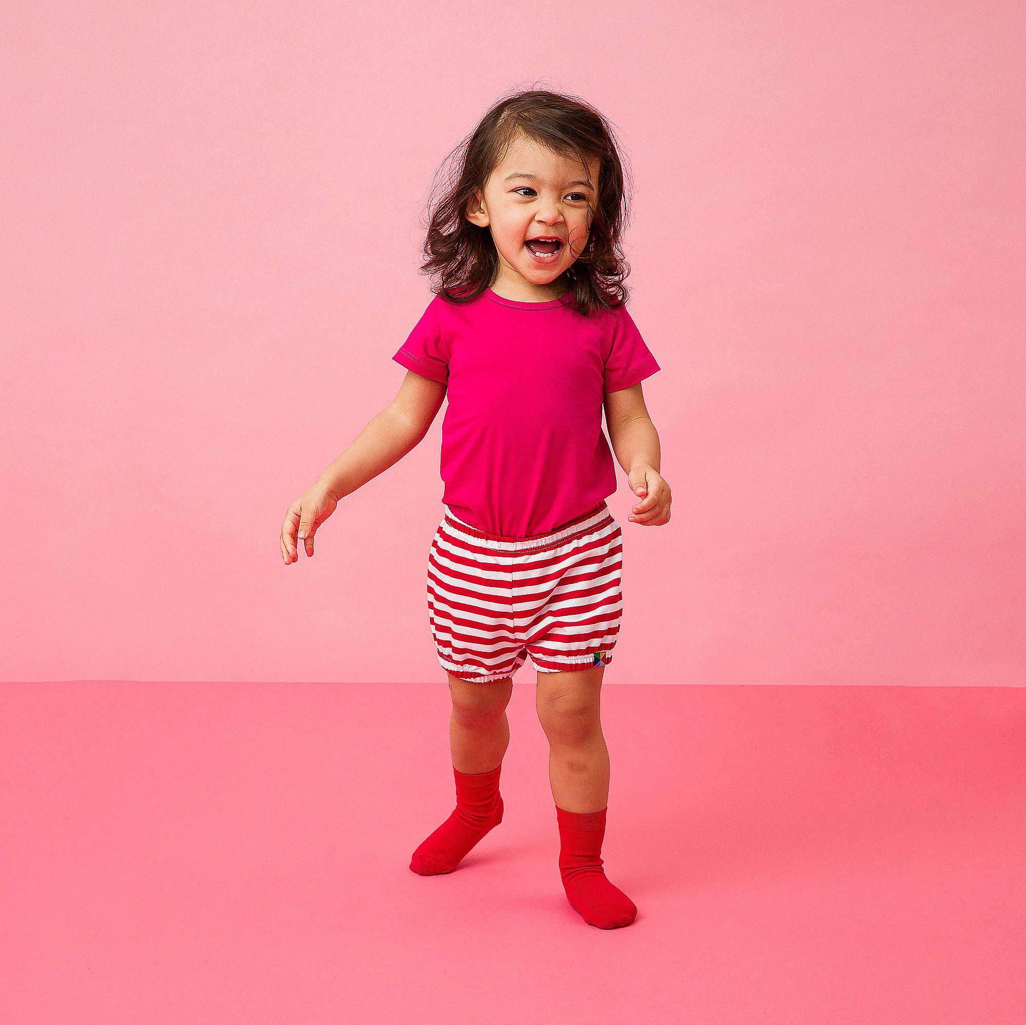 Pink short sleeve bodysuit