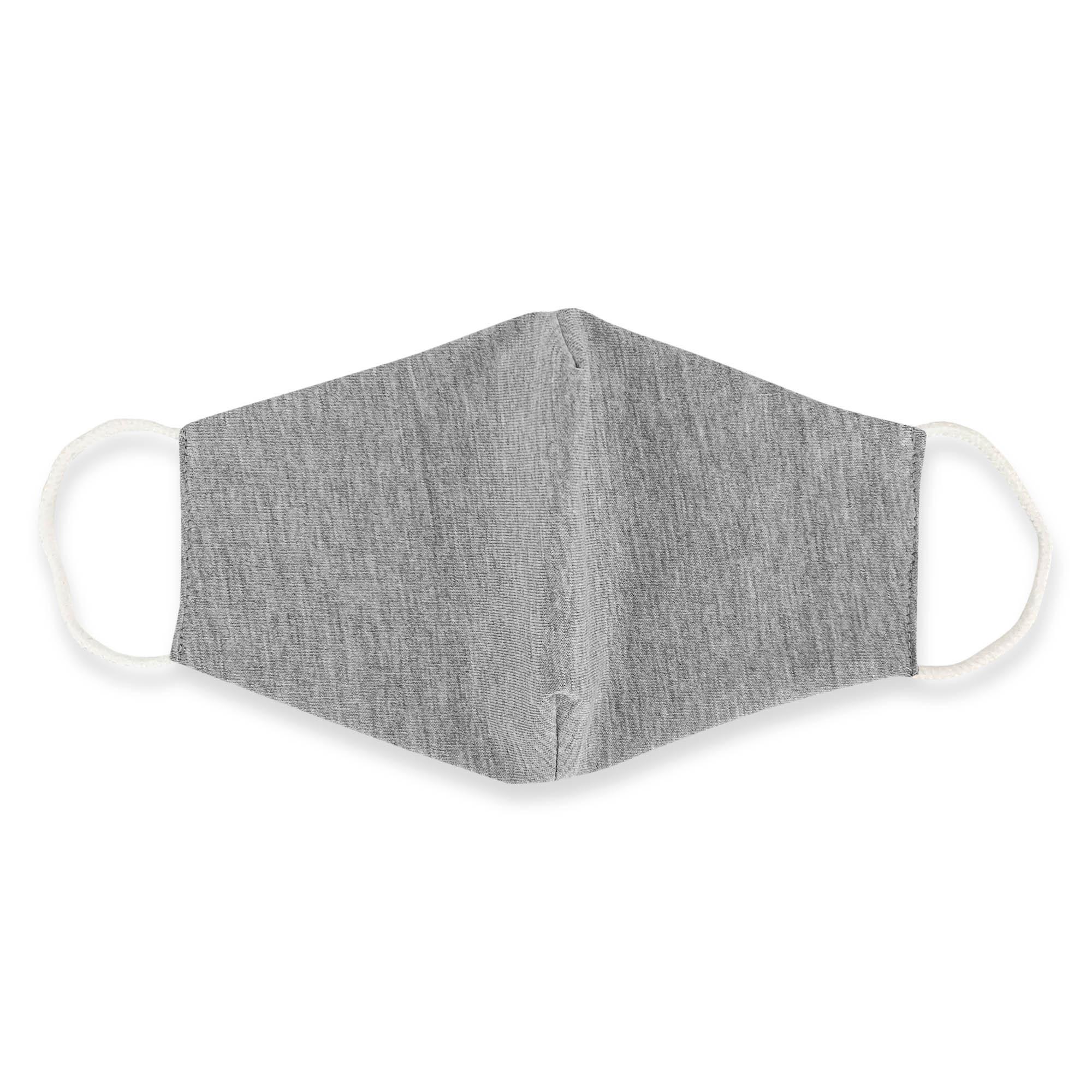 Grey melange cotton face mask