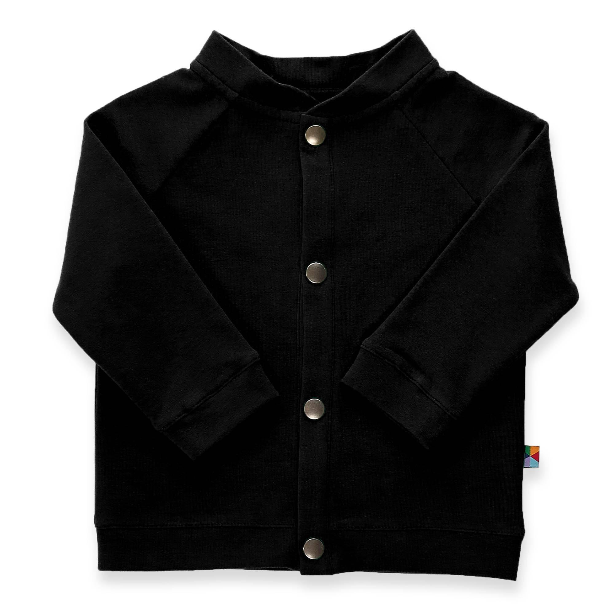 Black button-up bomber jacket Baby