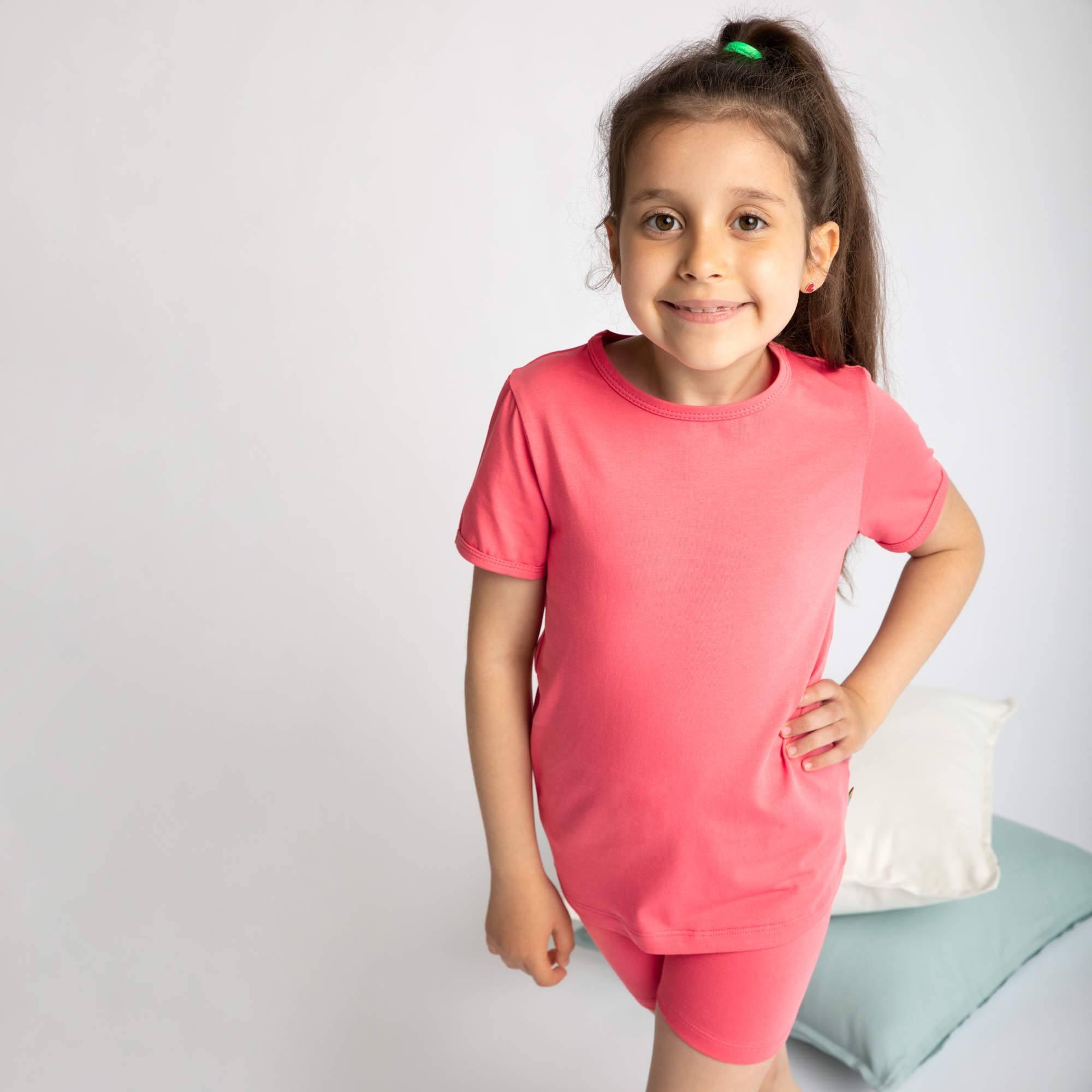 Coral short sleeve pyjamas