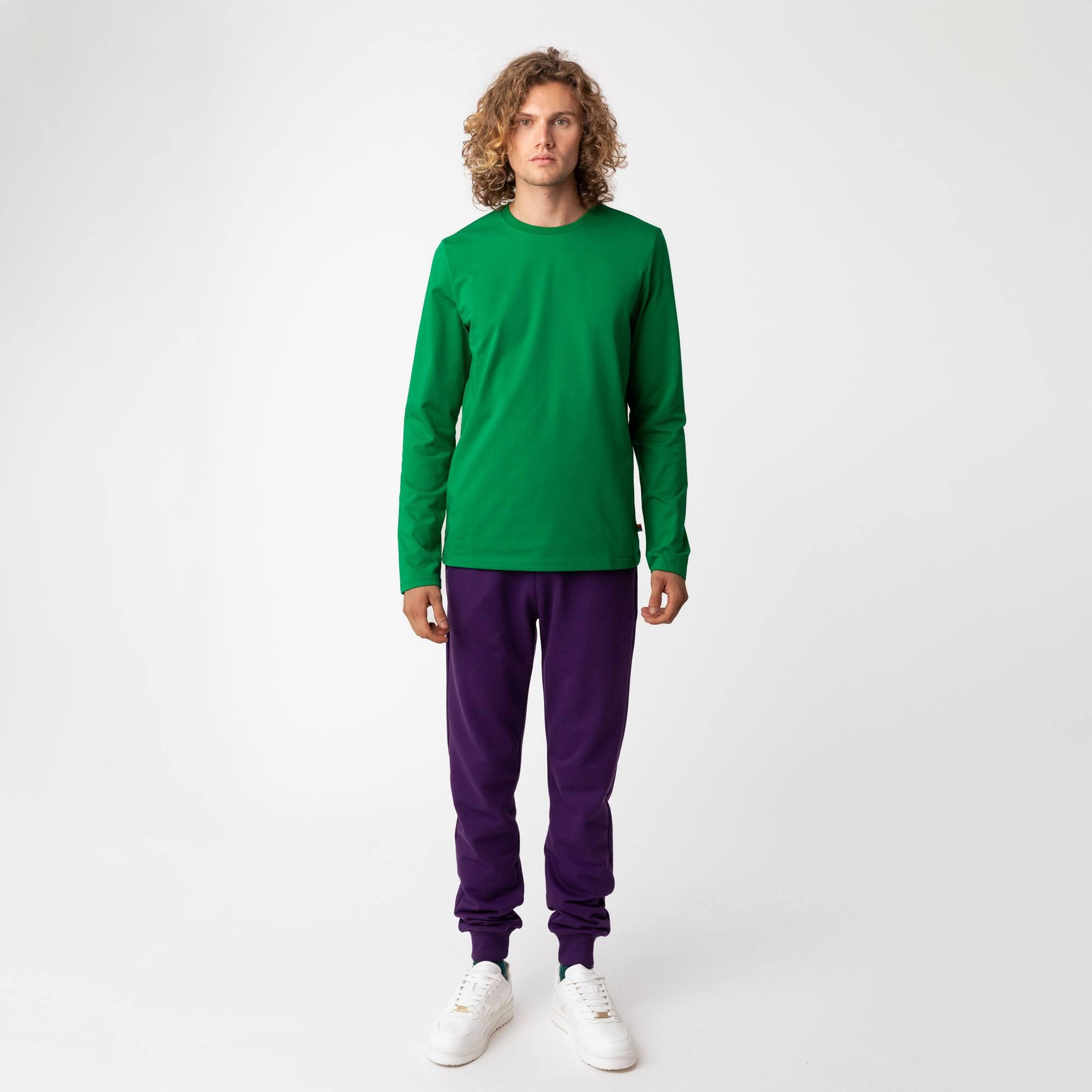 Green long sleeve shirt Men