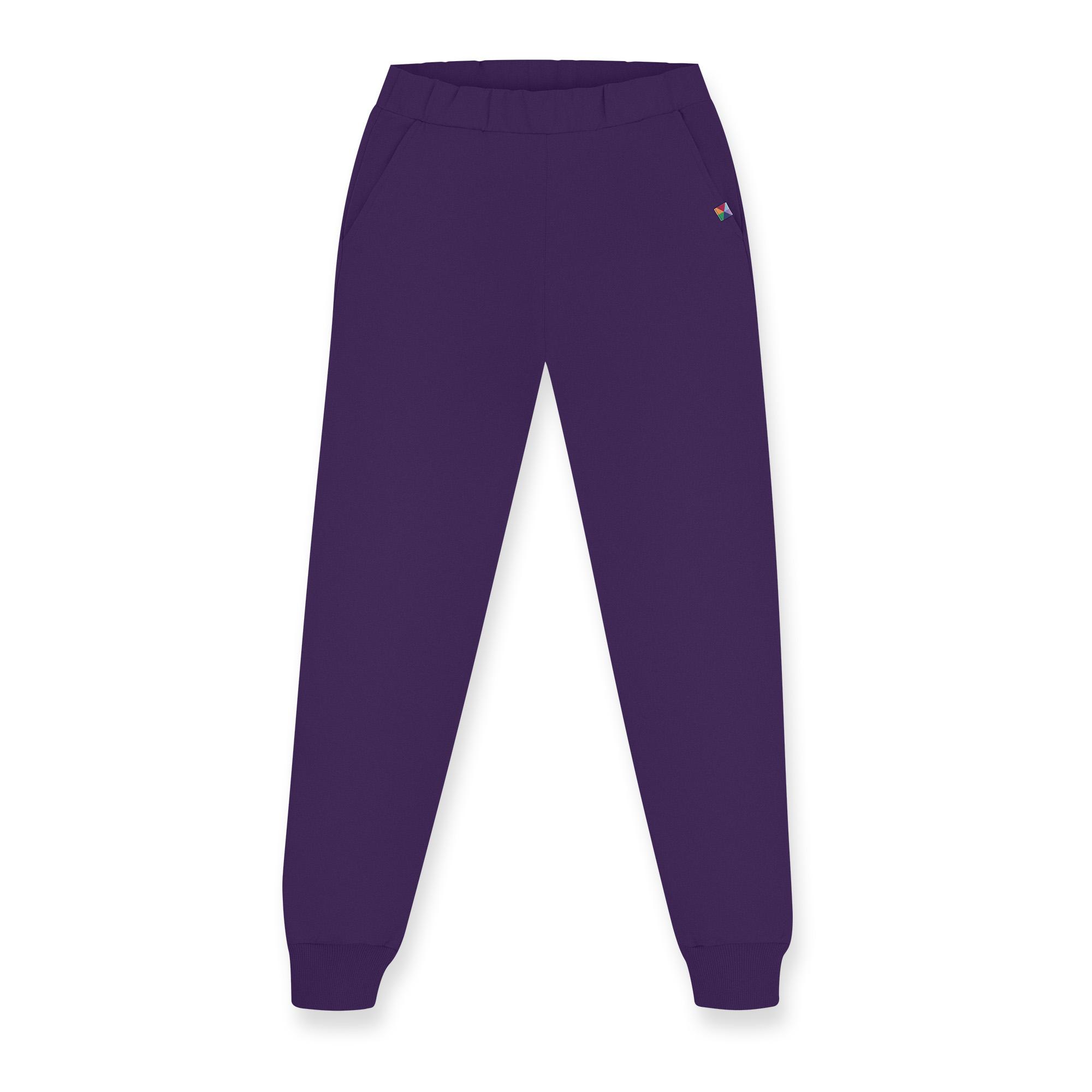 Violet ribbed sweatpants Men