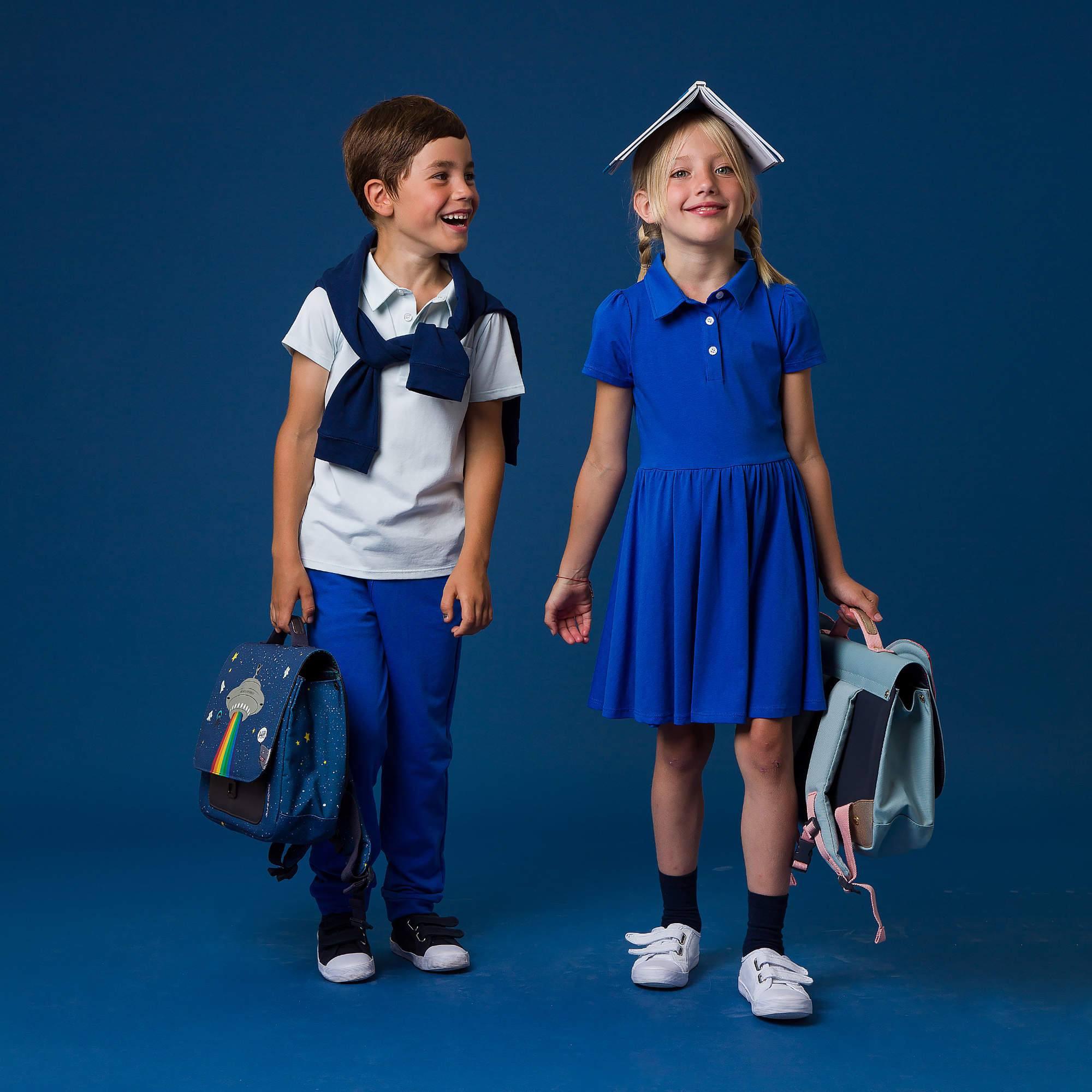 Blue polo dress