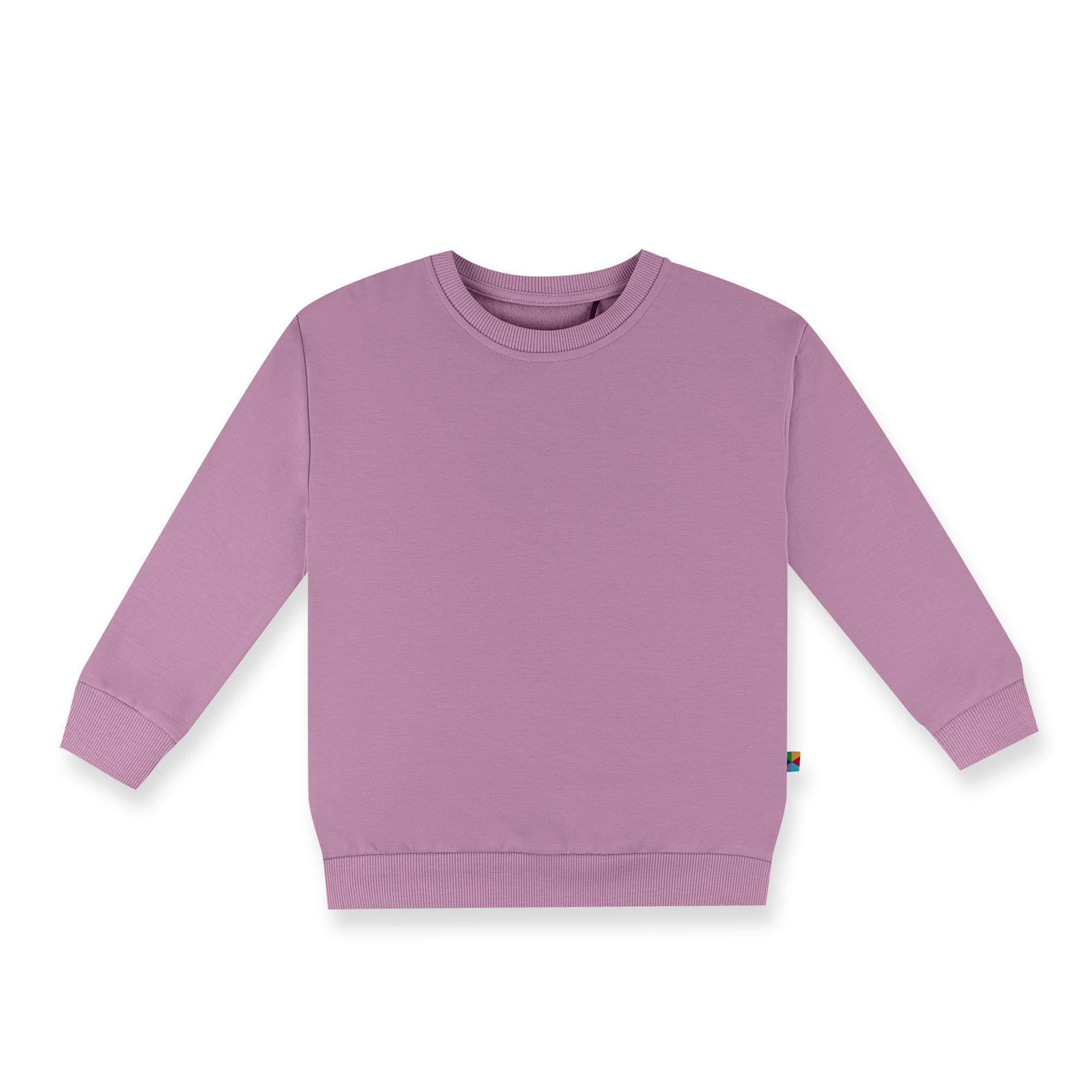 Light purple fleece-lined sweatshirt