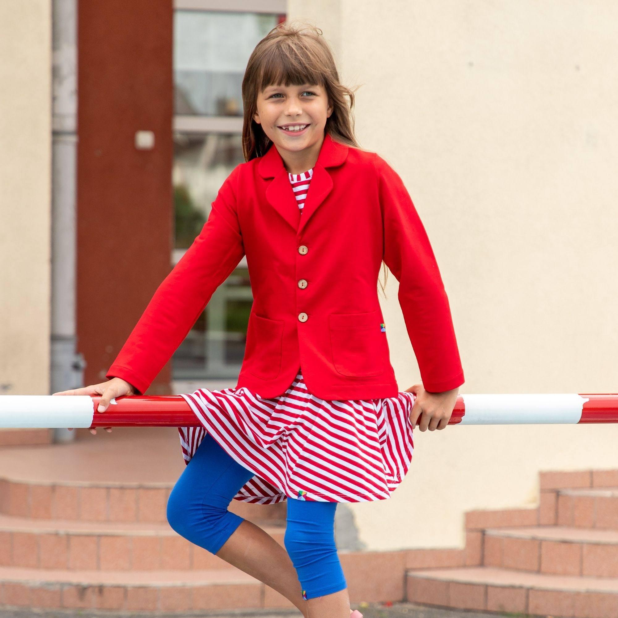 Red blazer jacket