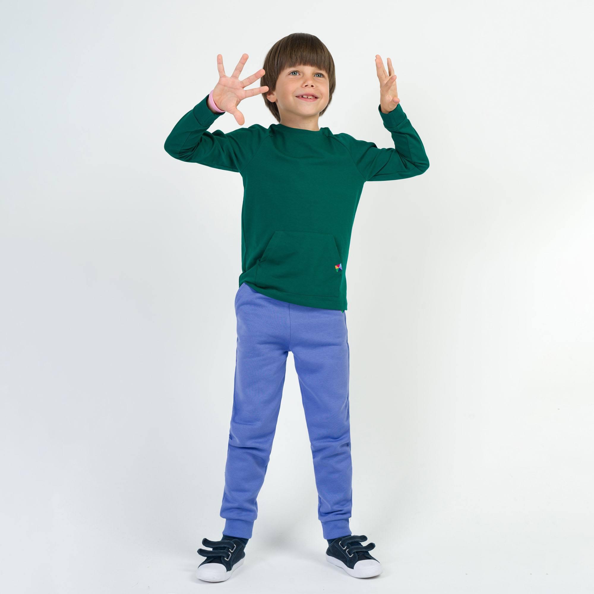 Very peri fleece-lined joggers kids