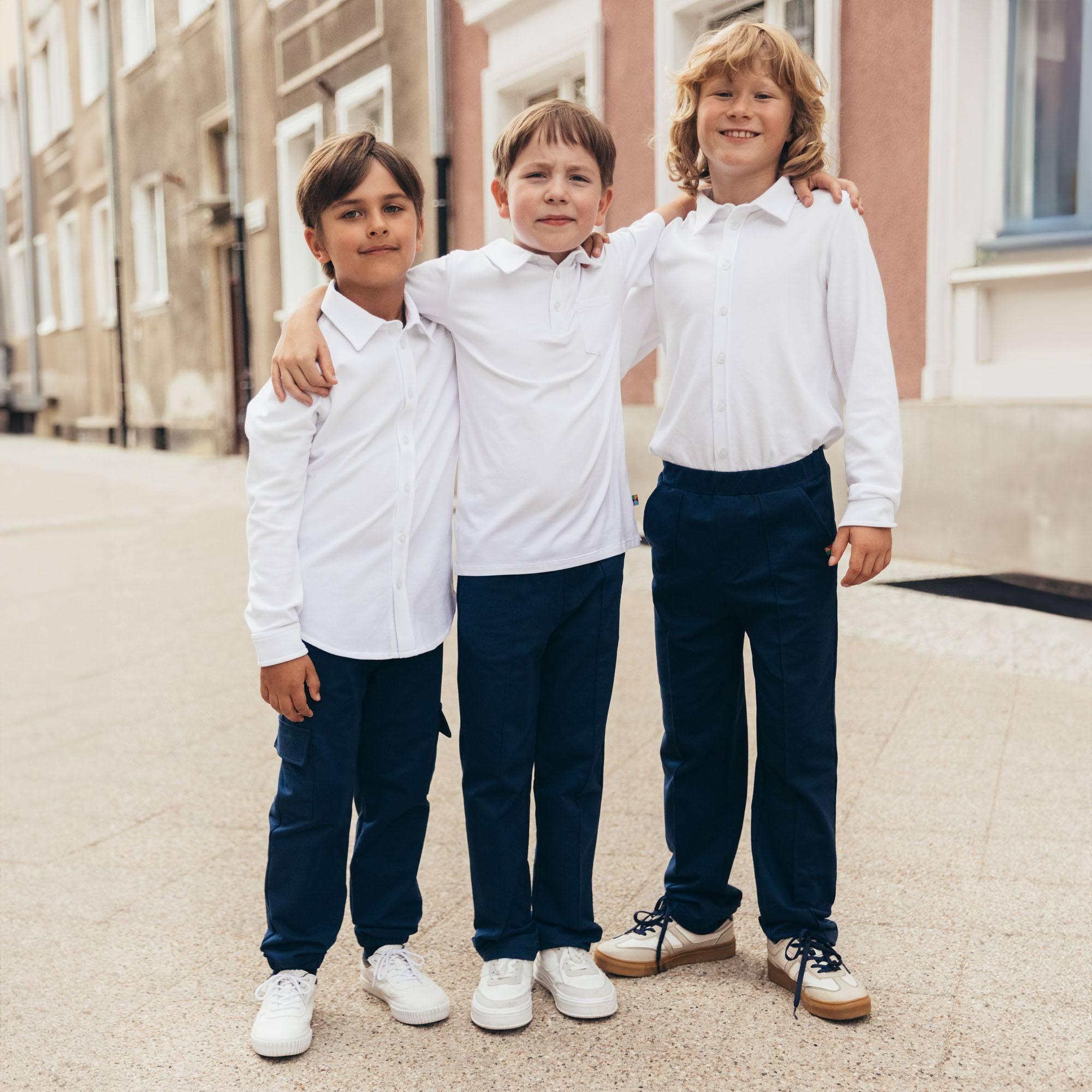 Navy blue sweat cargo pants Junior