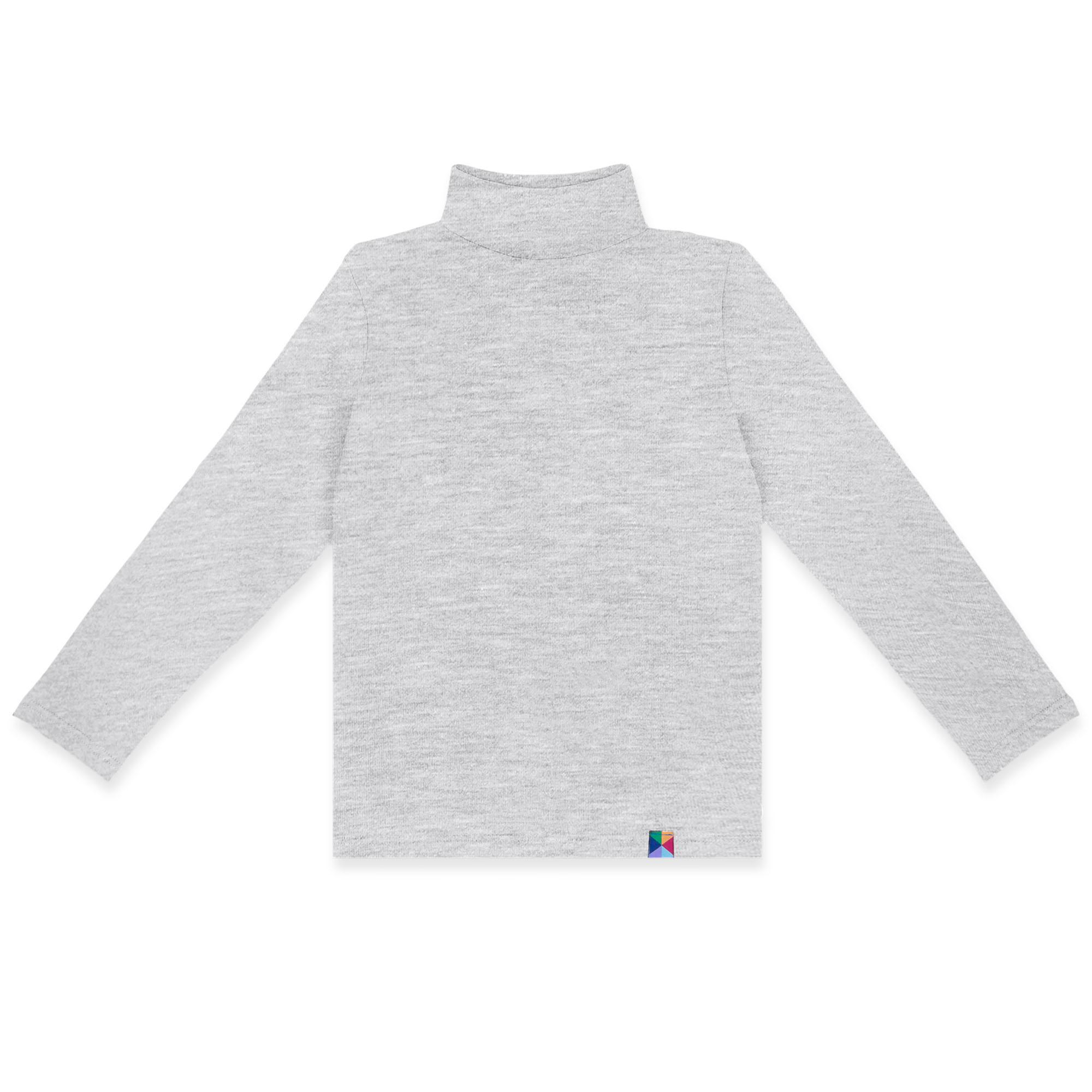 Grey melange turtleneck Junior