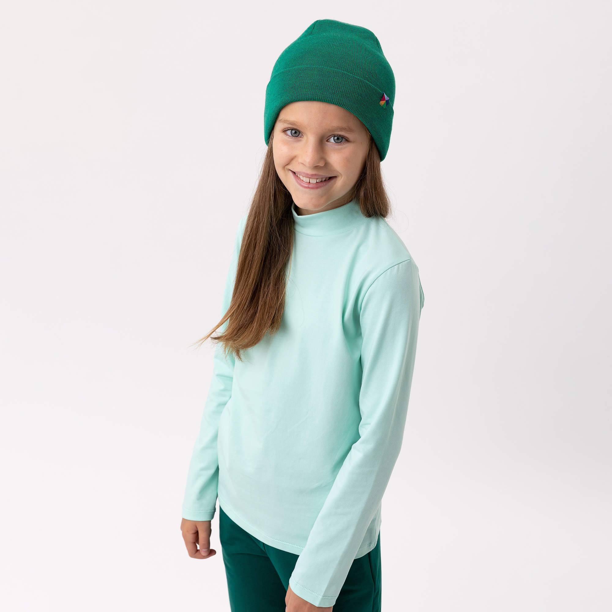 Mint turtleneck long sleeve shirt