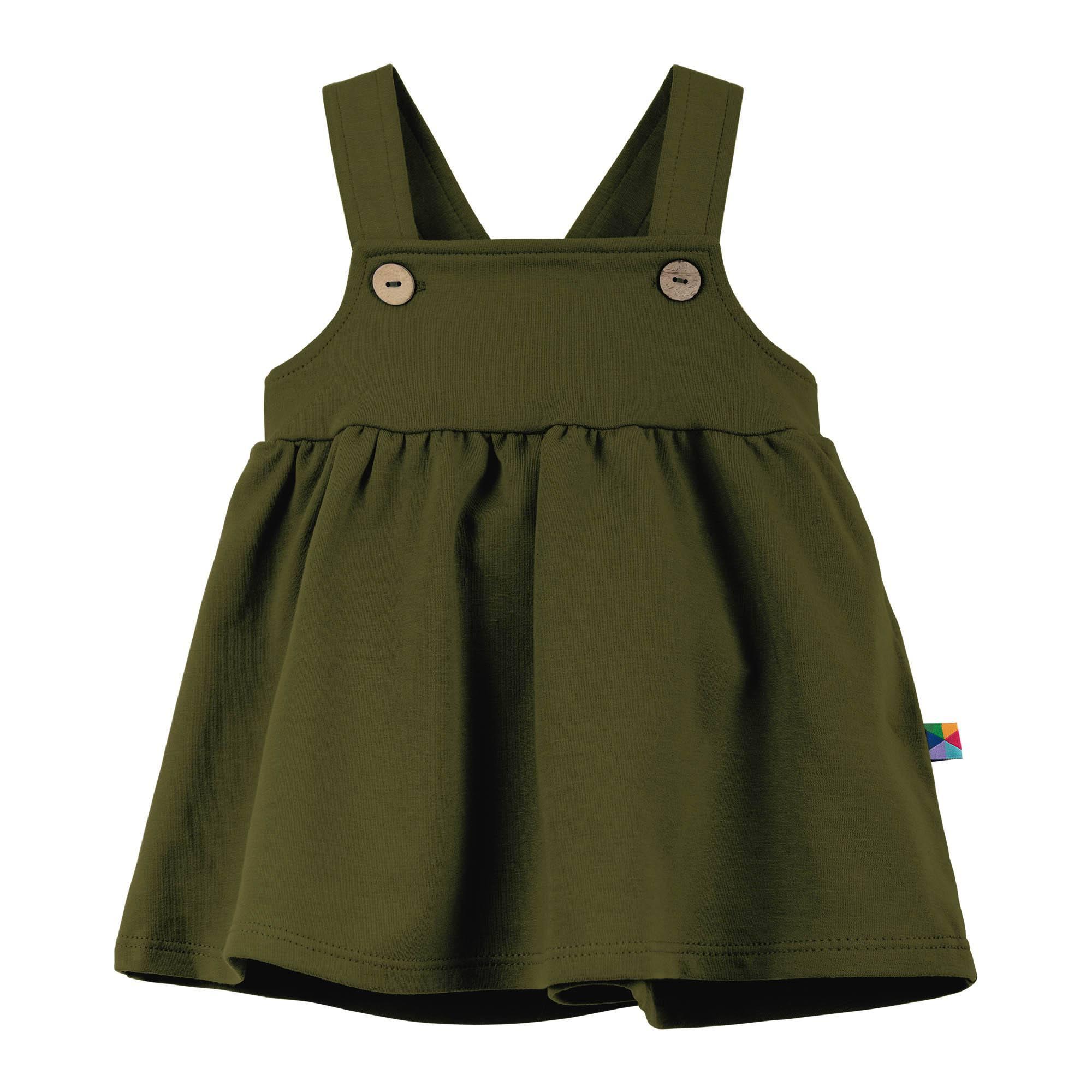 Khaki dungaree dress