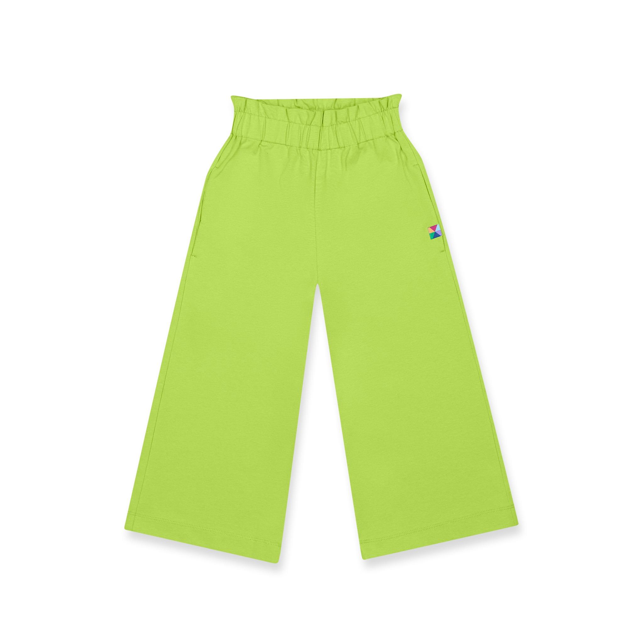 Lime green culotte trousers