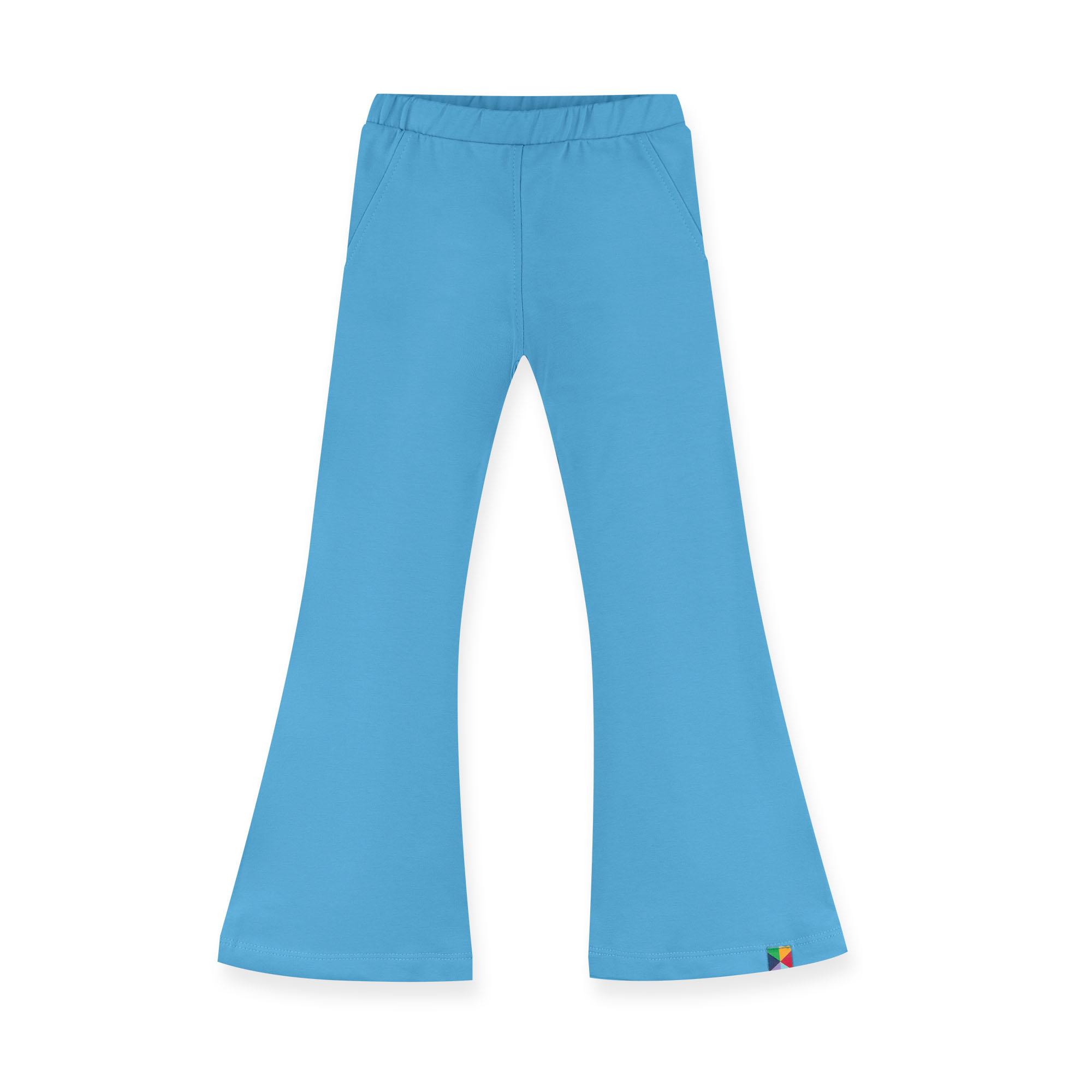 Pastel blue flared pants