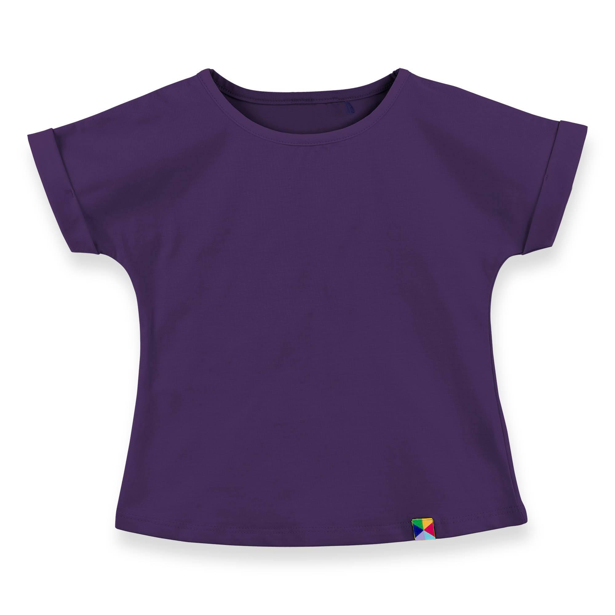 Violet crew neck shirt Junior