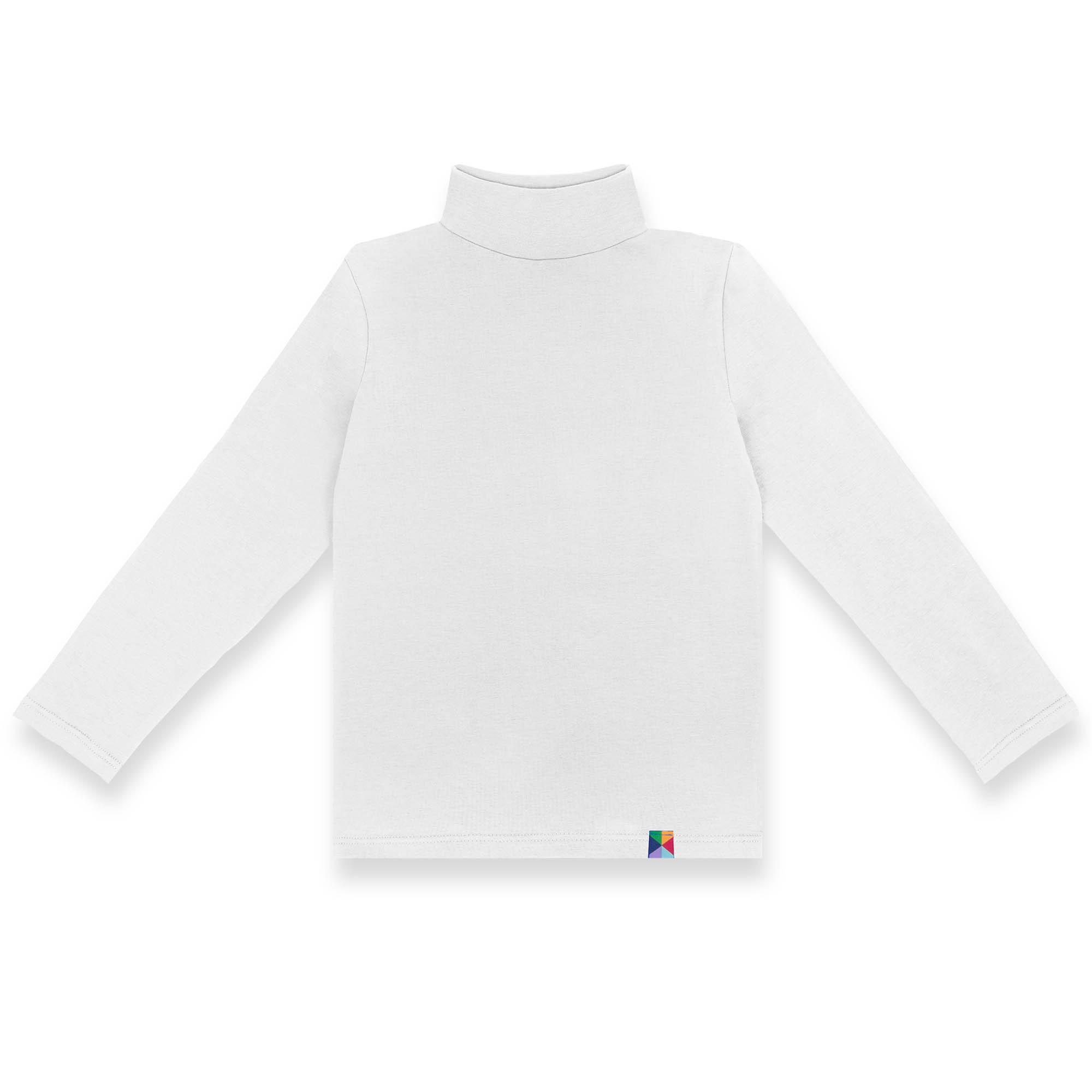 White turtleneck long sleeve shirt