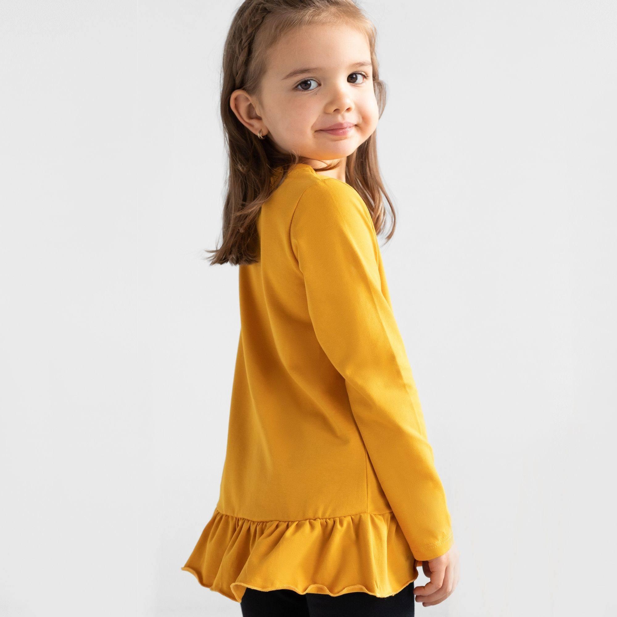 Mustard frill blouse