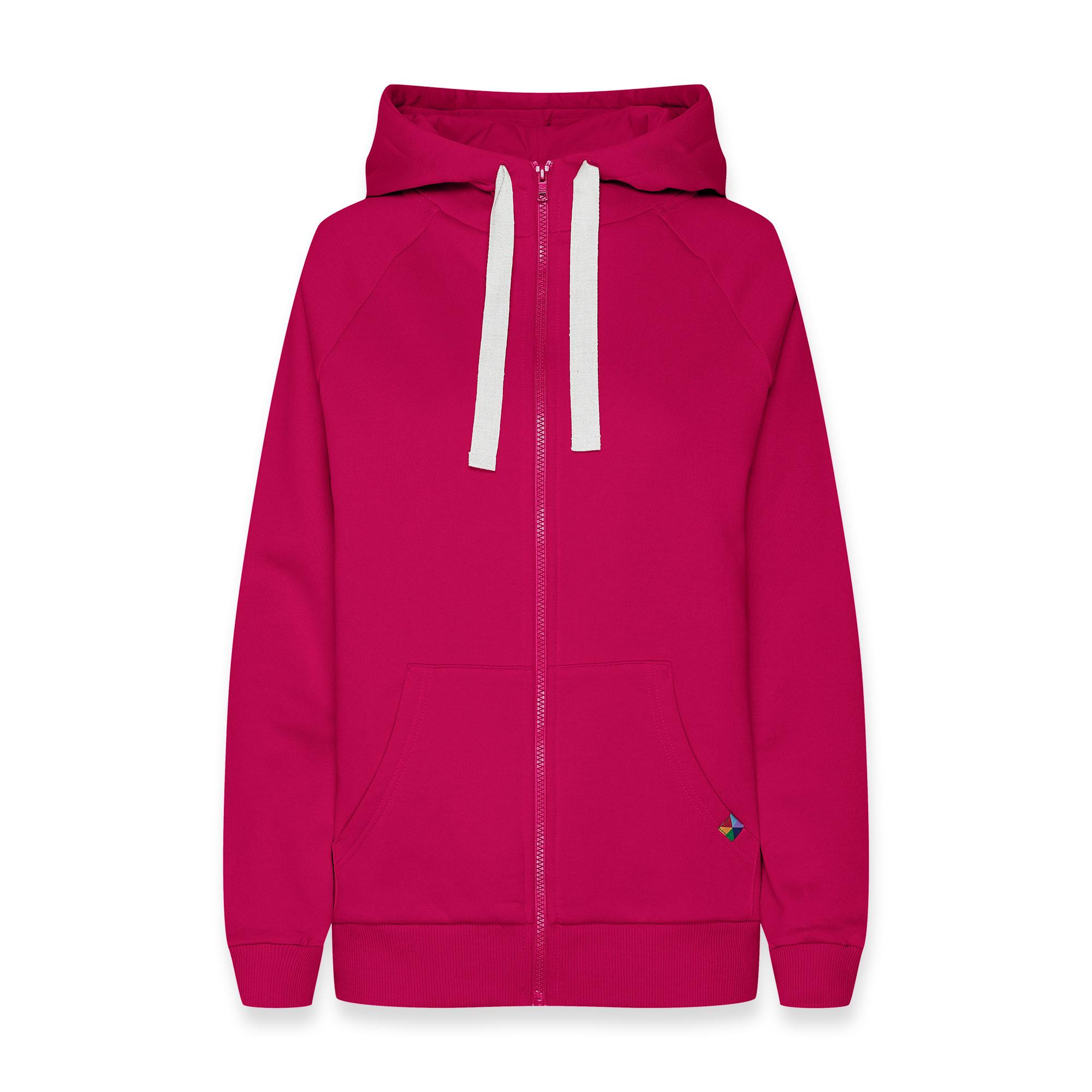 Pink zip-up hoodie Women