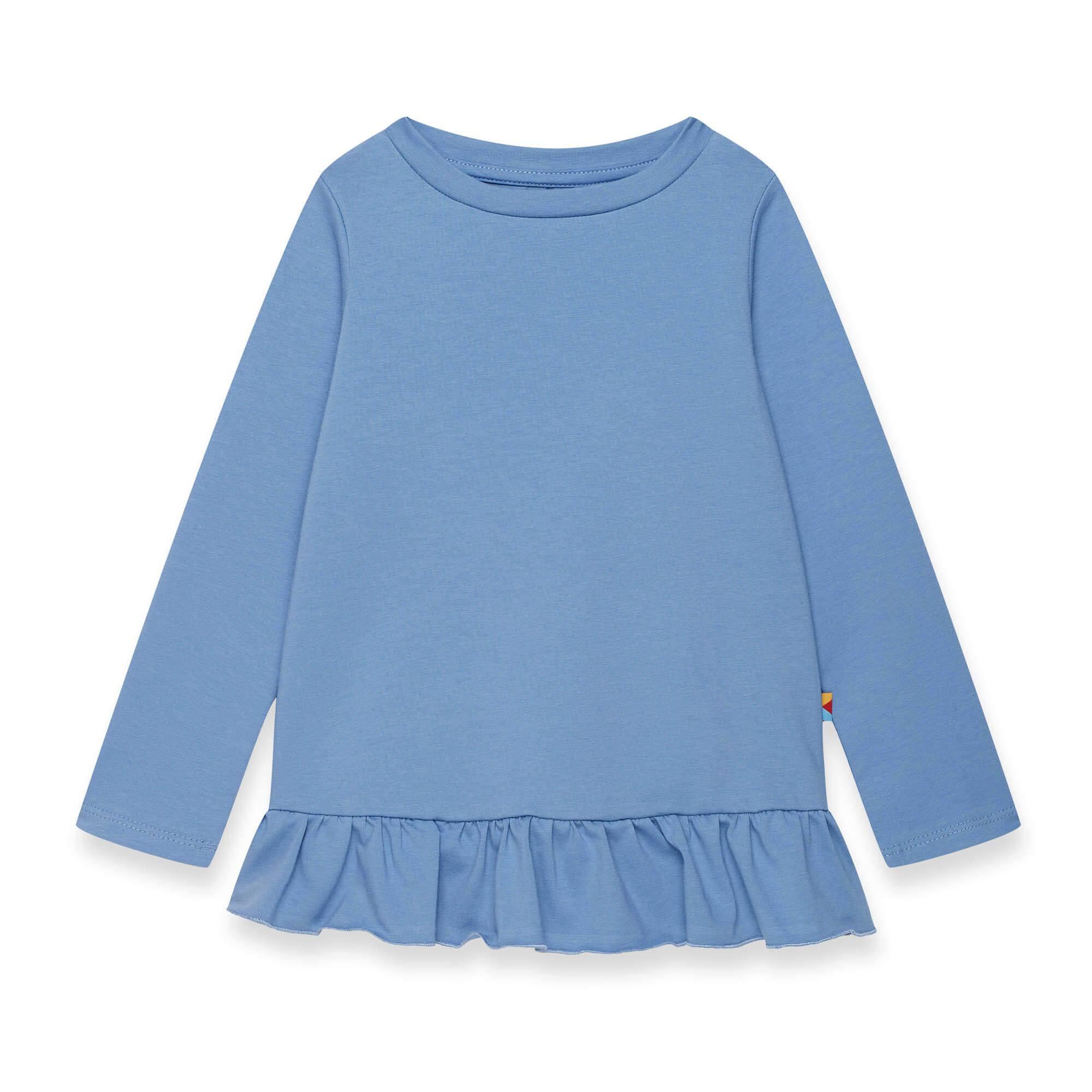 Sky blue ruffle blouse Baby