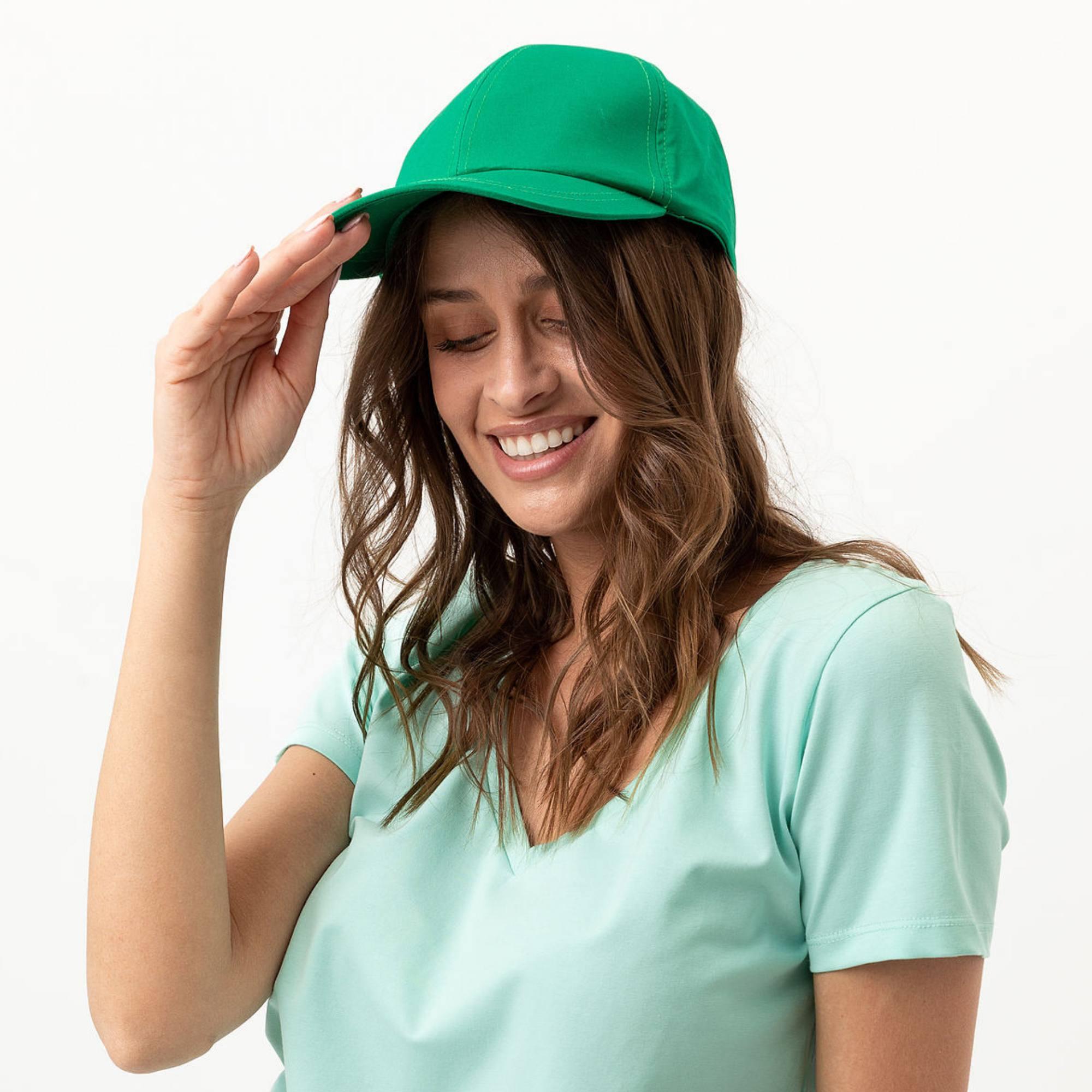 Green baseball cap adults