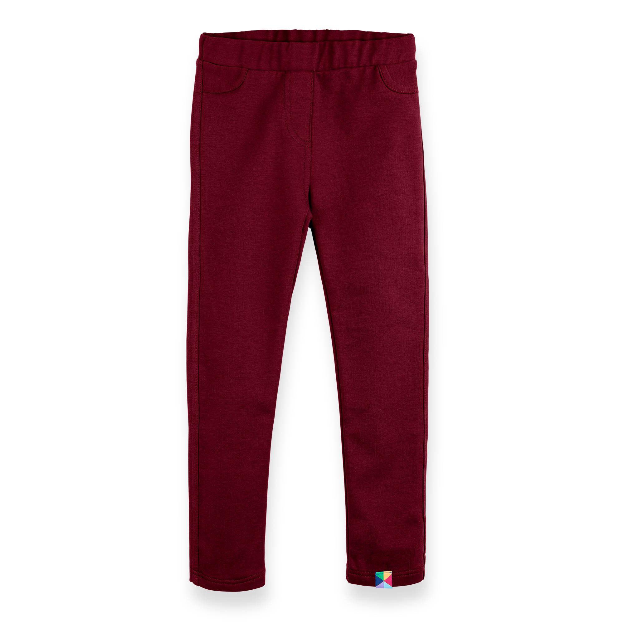 Burgundy treggings Junior