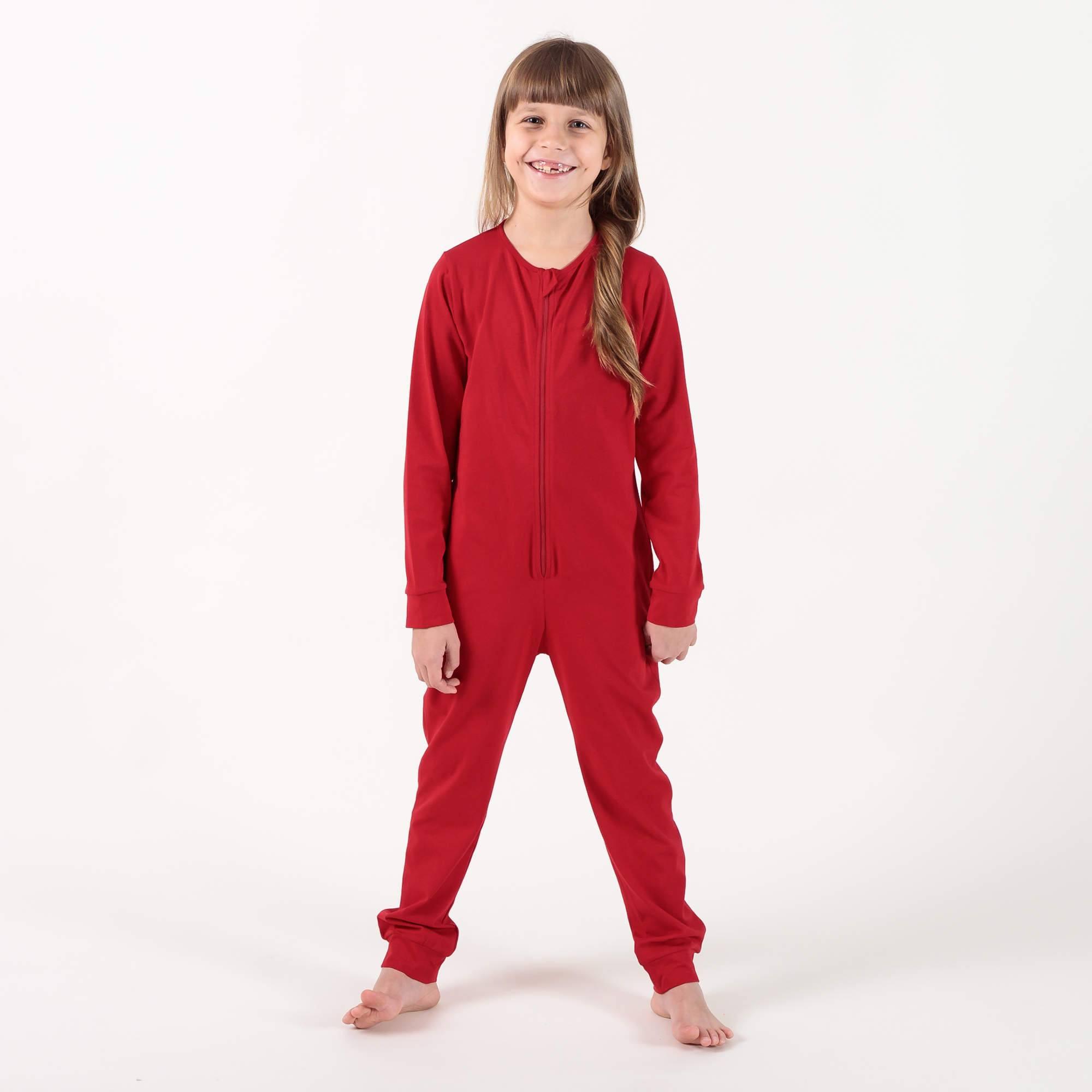 Red romper sleeping suit