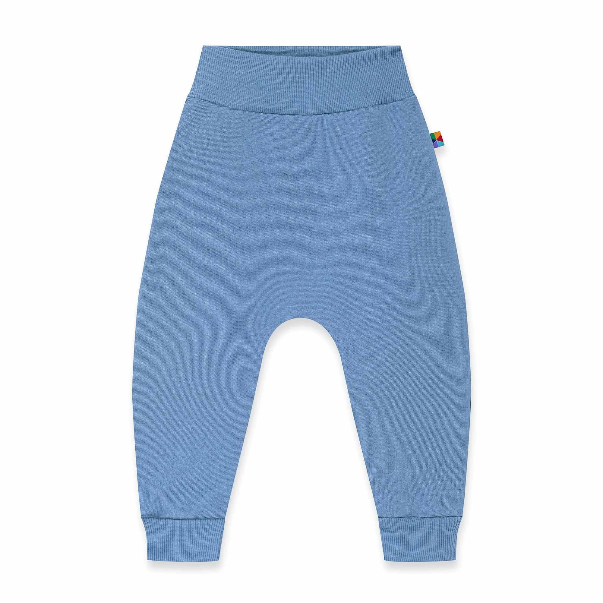 Sky blue fleece-lined joggers Baby