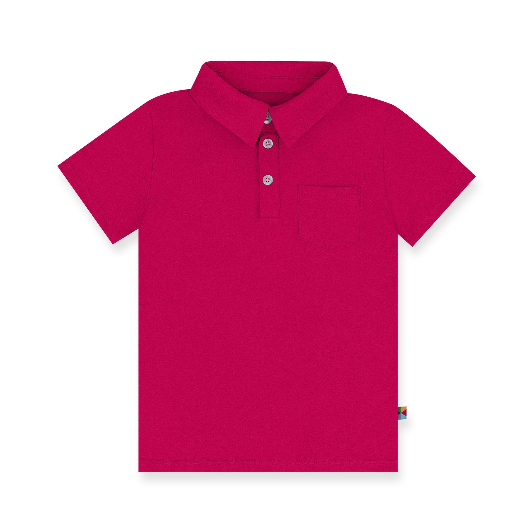 Pink polo T-shirt