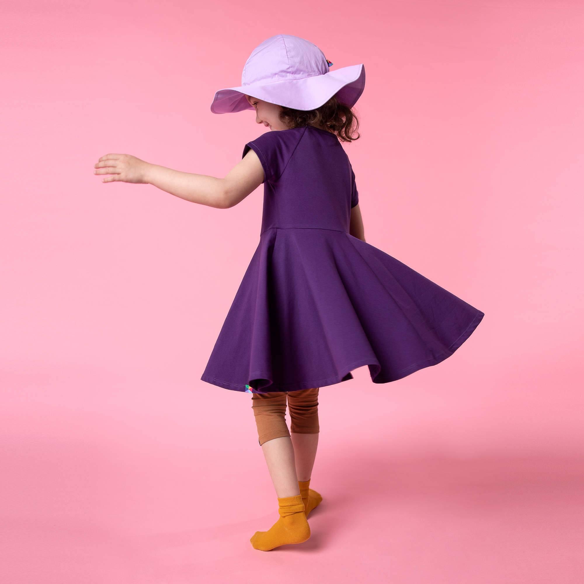 Violet short sleeve dress