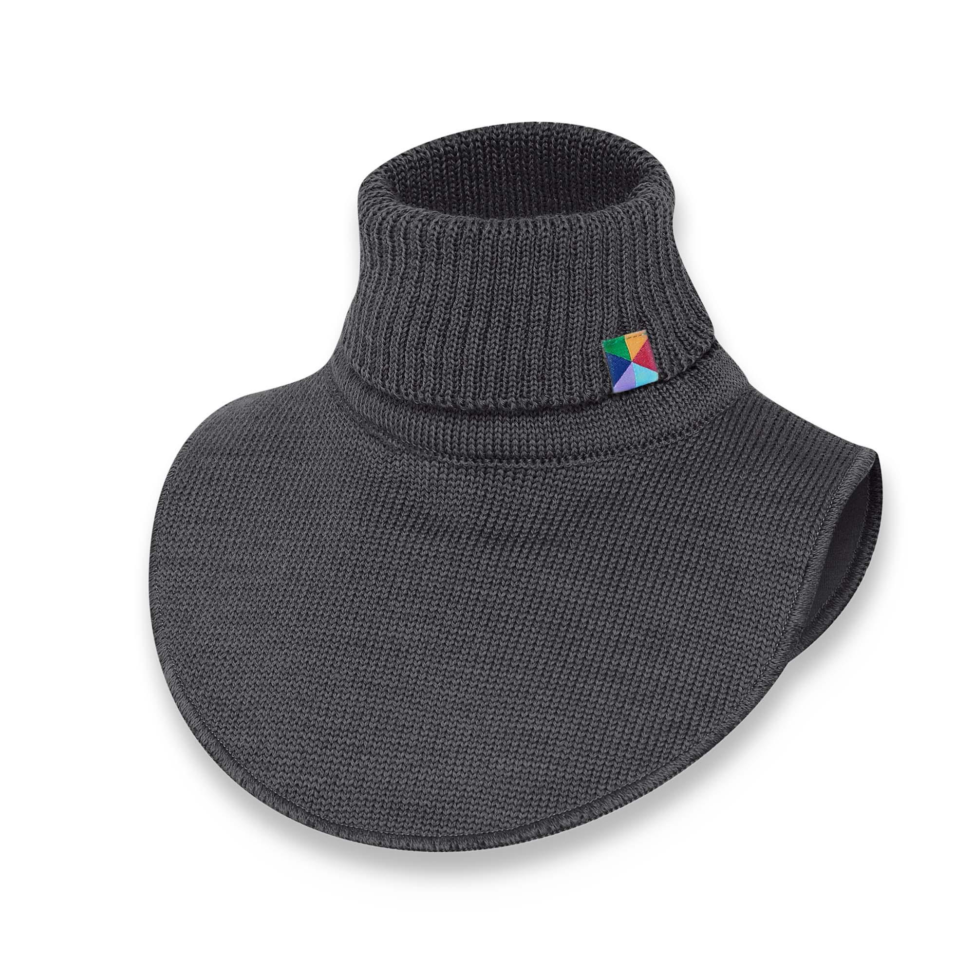 Graphite merino wool neck warmer kids