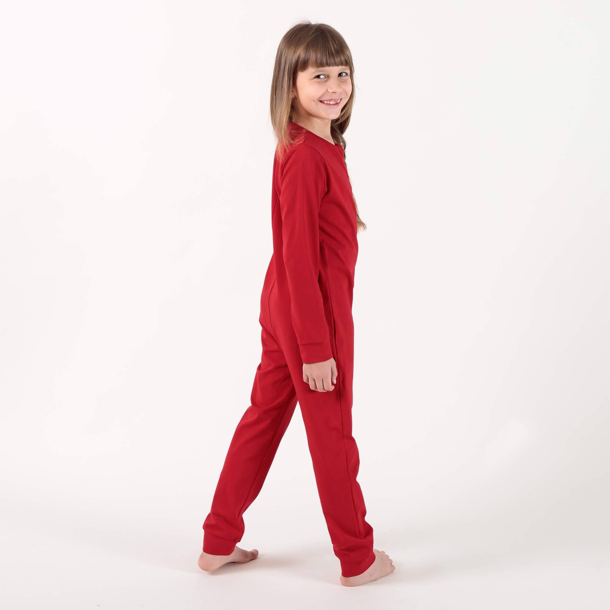 Red romper sleeping suit