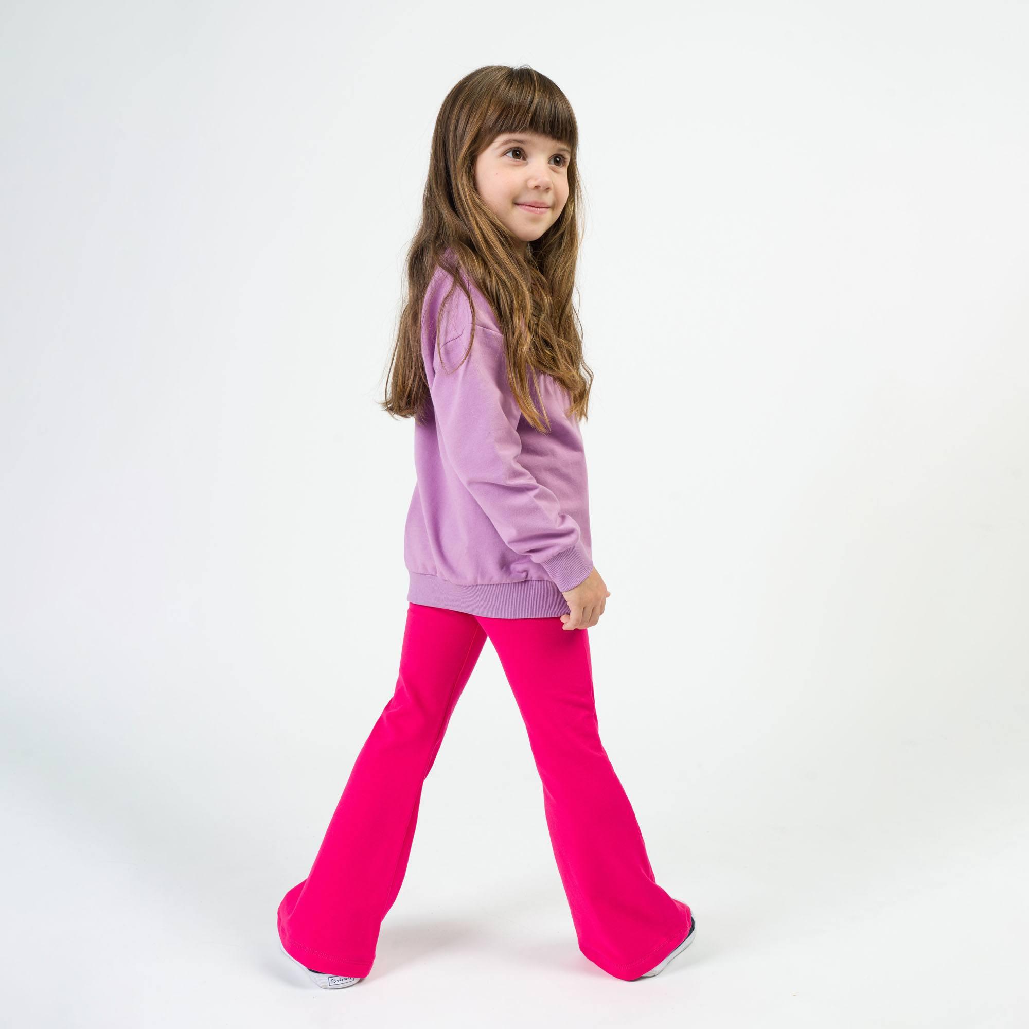 Pink flared pants