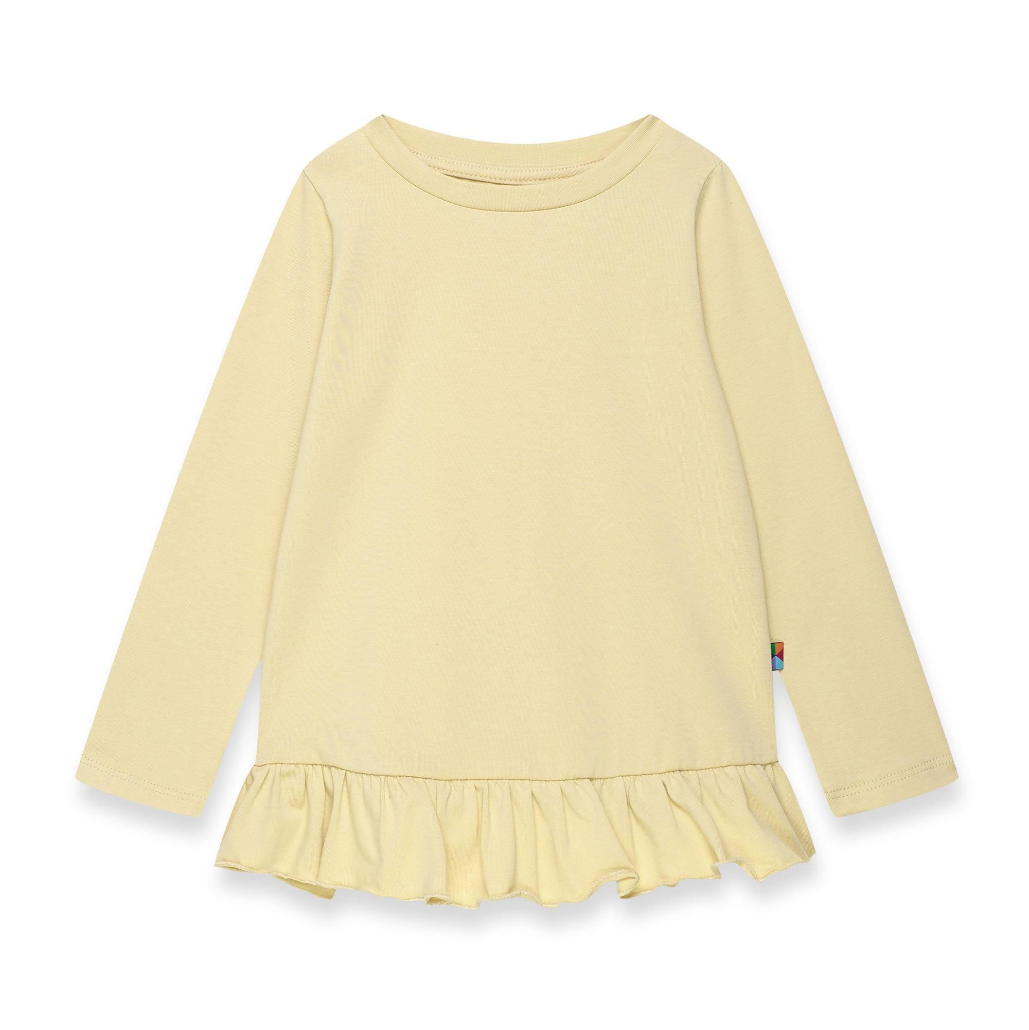 Light yellow frill blouse